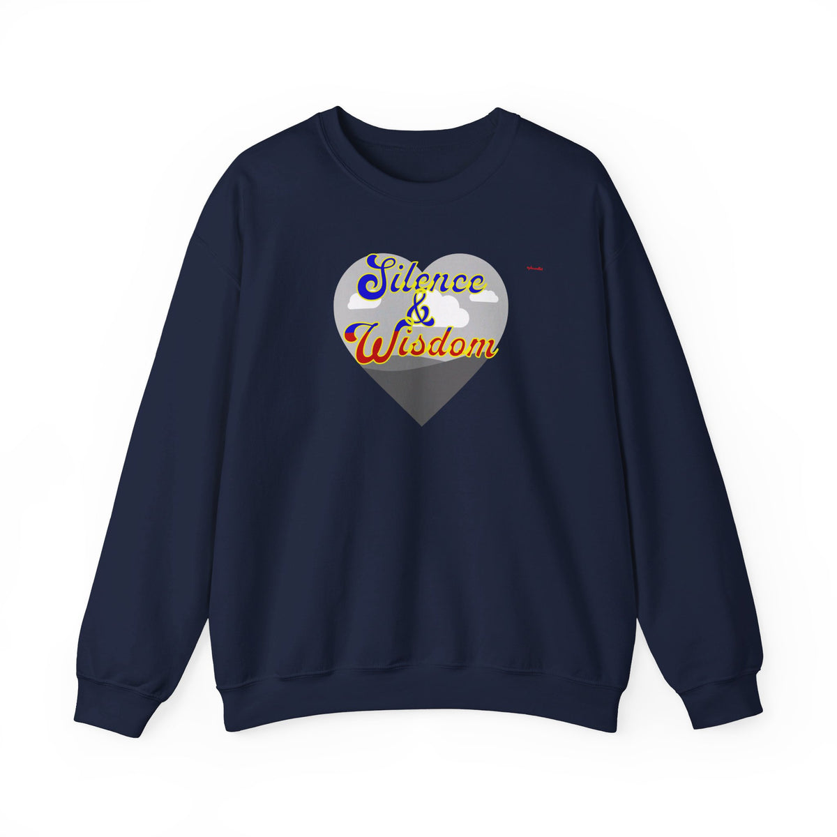 Silence & Wisdom Design Unisex Heavy Blend™ Crewneck Sweatshirt, Pleasantly Comfortable