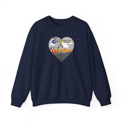 Silence & Wisdom Design Unisex Heavy Blend™ Crewneck Sweatshirt, Pleasantly Comfortable