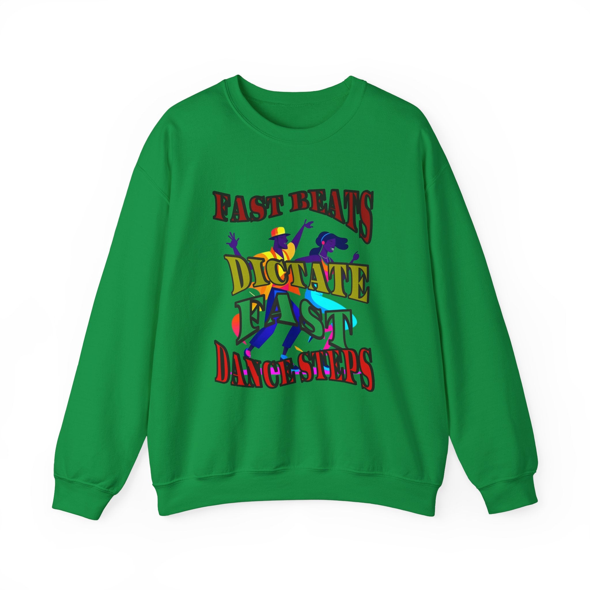 Clean-Cut Syle Unisex Heavy Blend™ Crewneck Sweatshirt (Fast Beats Dictate Fast Dance  Steps)