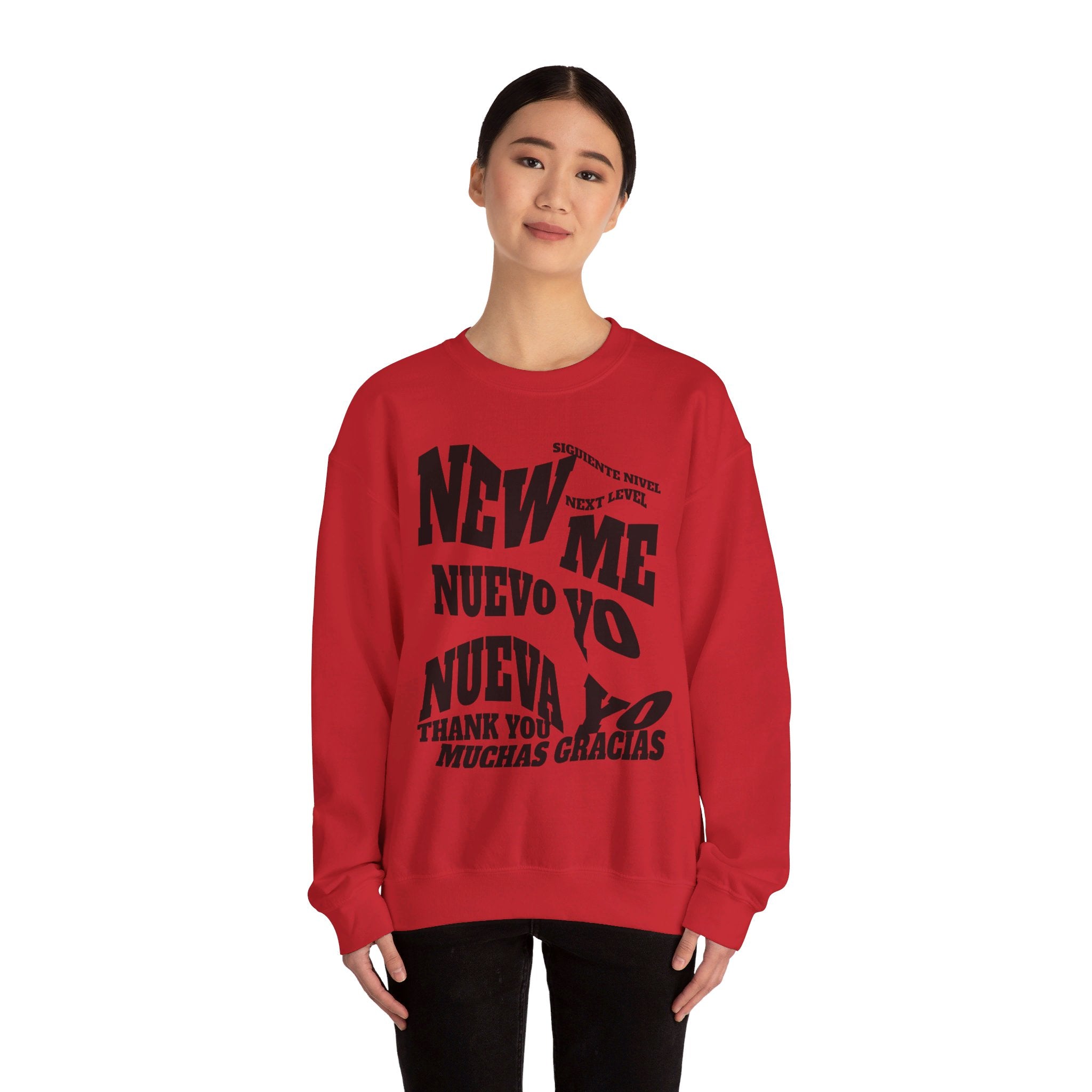 Unisex Heavy Blend™ Crewneck Sweatshirt, good design concept, New Me, Nuevo Yo, Nueva Yo