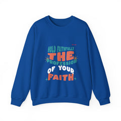 Faith-Pro Unisex Heavy Blend™ Crewneck Sweatshirt (Hold Faithfully The Profession Of Your Faith)
