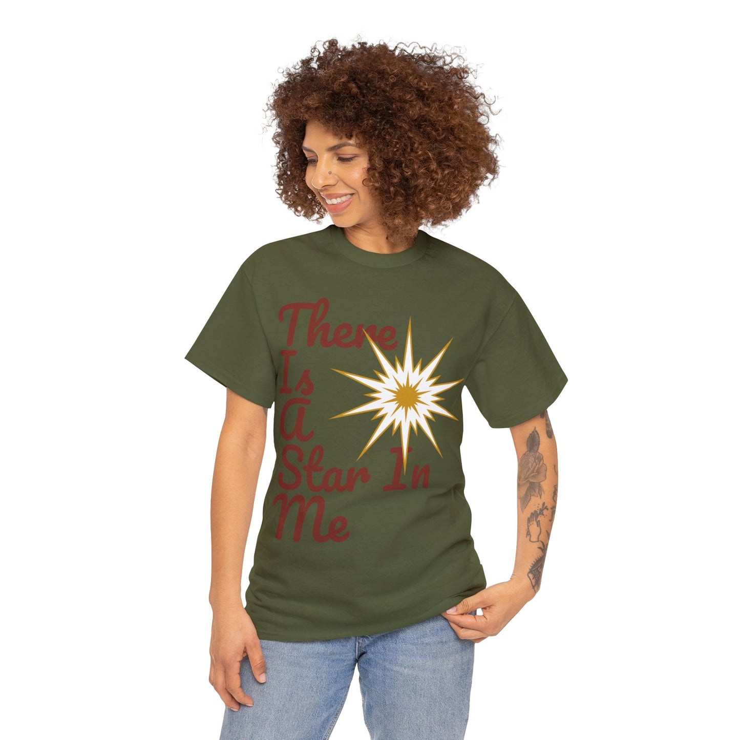 Star Unisex Heavy Cotton Tee  (There Is A Star In Me)