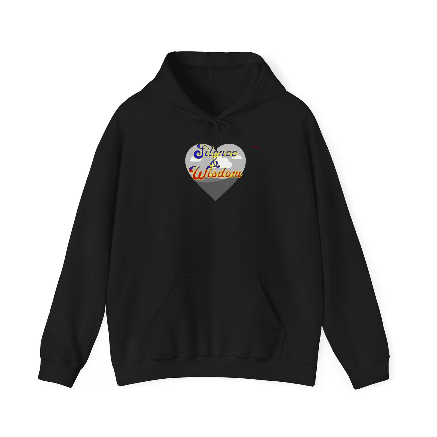 Silence & Wisdom Design Unisex Hoodie, Unisex Heavy Blend™ Hooded Sweatshirt