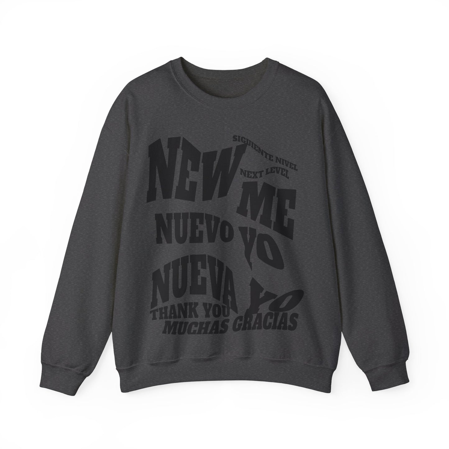 Unisex Heavy Blend™ Crewneck Sweatshirt, good design concept, New Me, Nuevo Yo, Nueva Yo