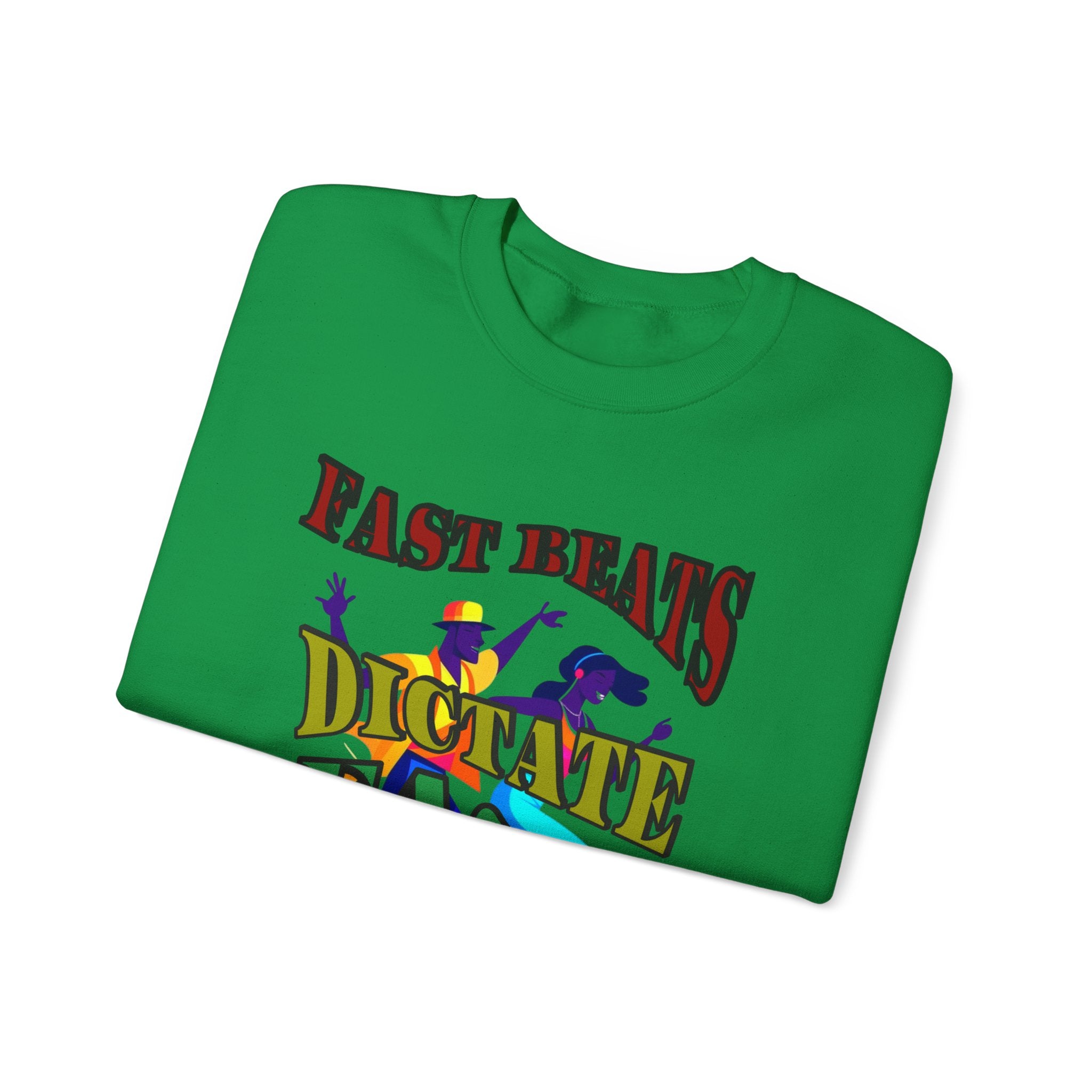 Clean-Cut Syle Unisex Heavy Blend™ Crewneck Sweatshirt (Fast Beats Dictate Fast Dance  Steps)