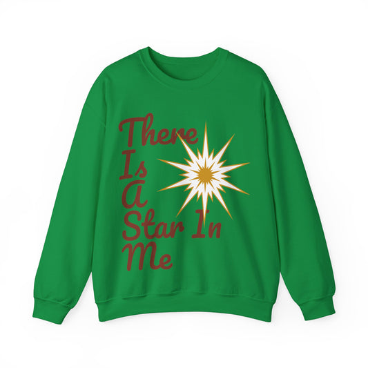 Pleasant-Comfort Unisex Heavy Blend™ Crewneck Sweatshirt(There Is A Star In Me), Men and Women wear,