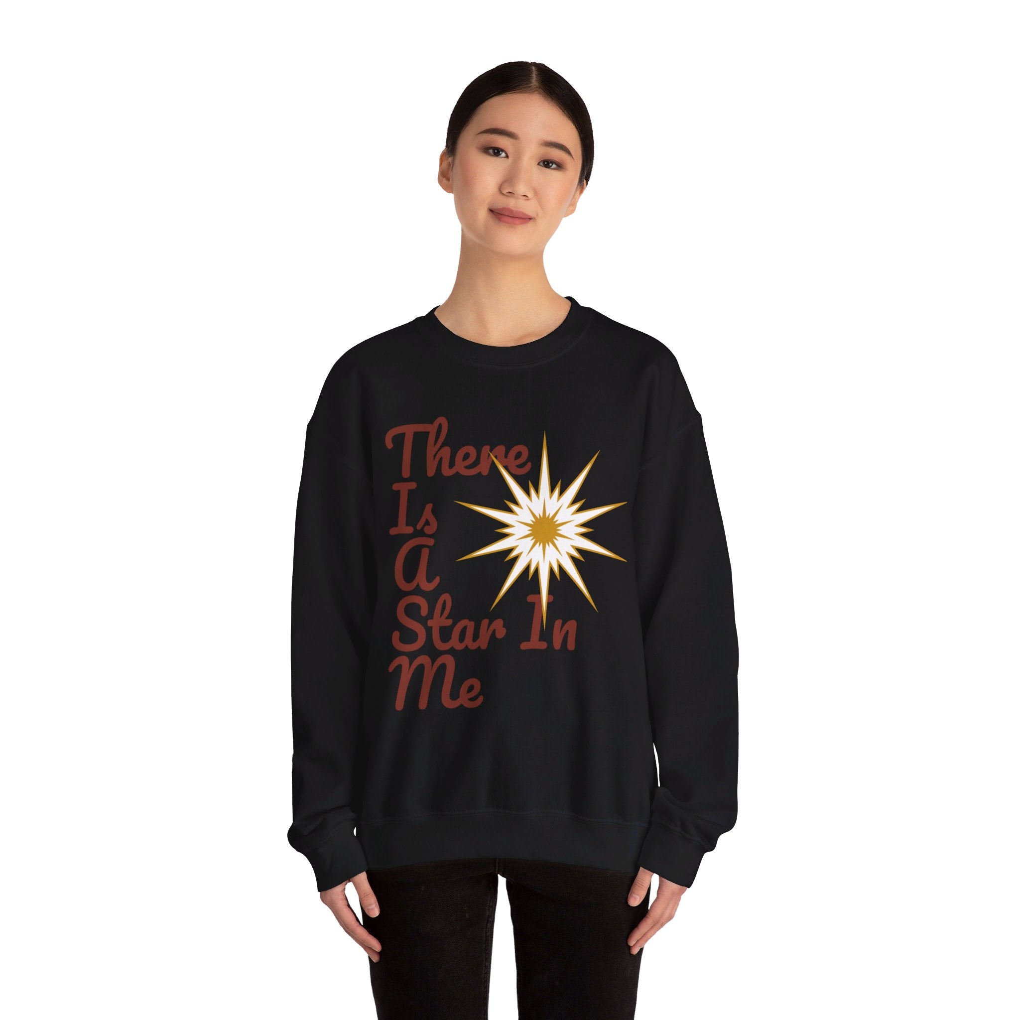 Pleasant-Comfort Unisex Heavy Blend™ Crewneck Sweatshirt(There Is A Star In Me), Men and Women wear,
