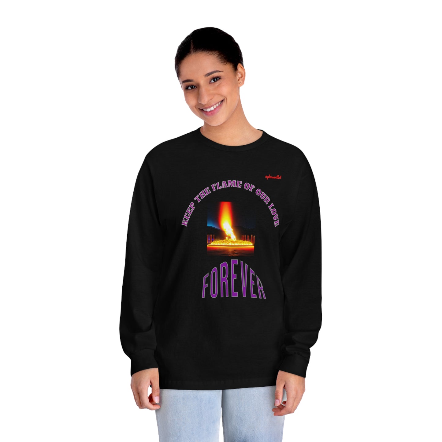 Comfy Goal Unisex Classic Long Sleeve T-Shirt (Keep The Flame Our Love Forever)