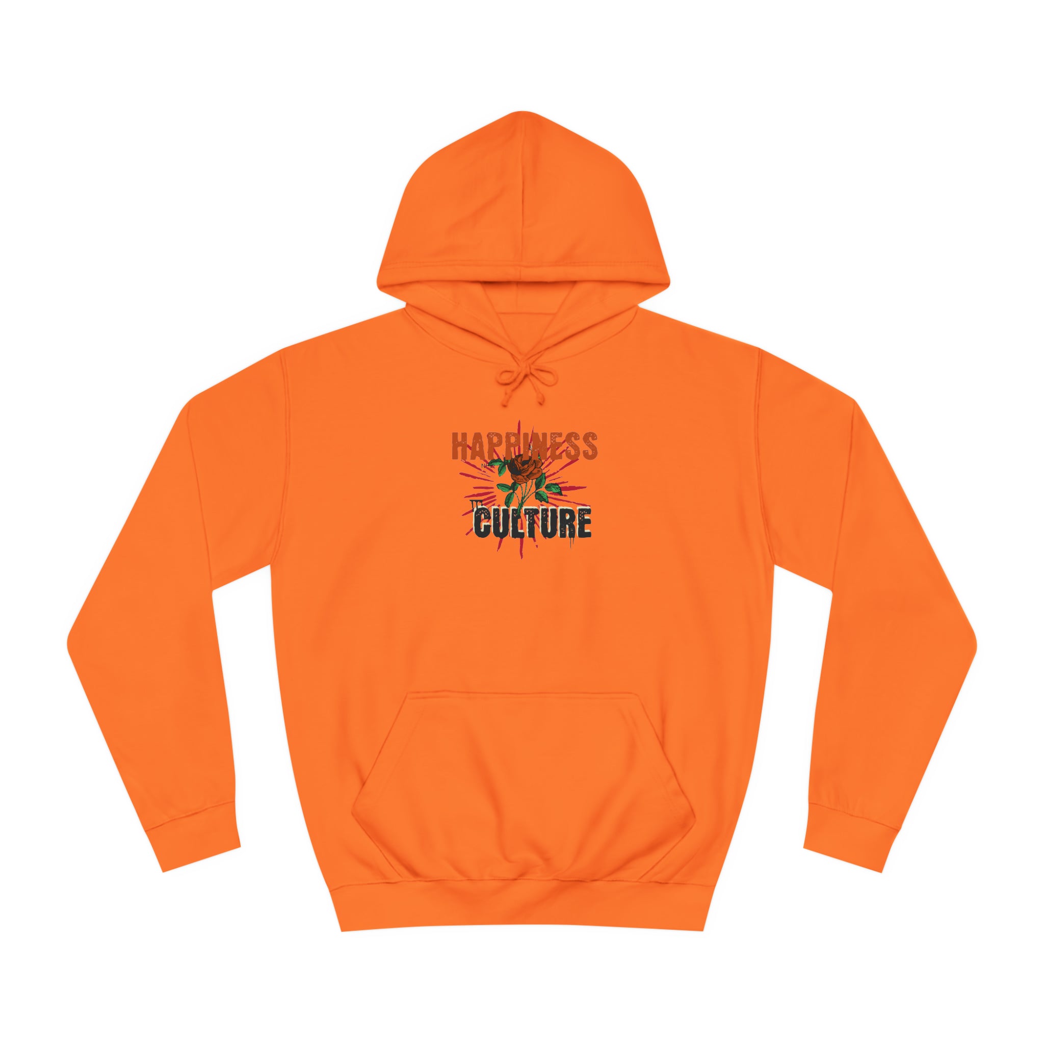 Unisex College Hoodie, Excellent Design, Happiness Culture