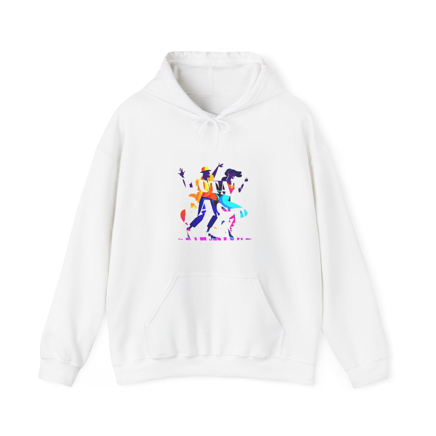 Unisex Heavy Blend™ Hooded Sweatshirt, Fast Beats Dictates Fast Dance Steps (white Fonts)