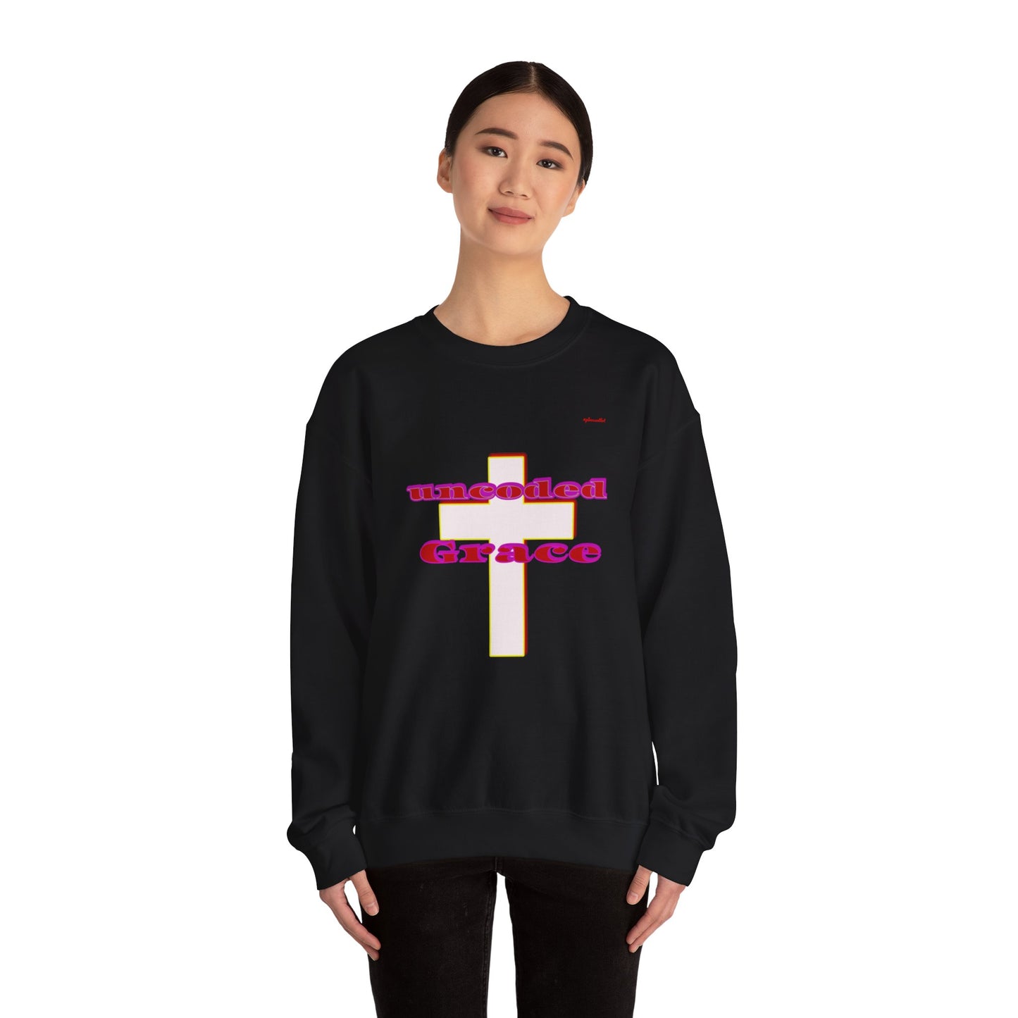 Uncoded Grace Unisex Heavy Blend™ Crewneck Sweatshirt, Men and Women's Wear
