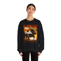 Great designed Crewneck Sweatshirt, Unisex Heavy Blend™ , Bold, Strong, Positive design