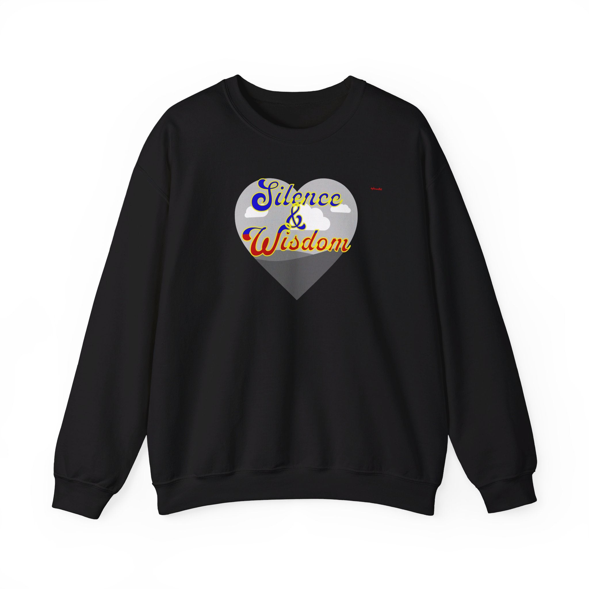 Silence & Wisdom Design Unisex Heavy Blend™ Crewneck Sweatshirt, Pleasantly Comfortable