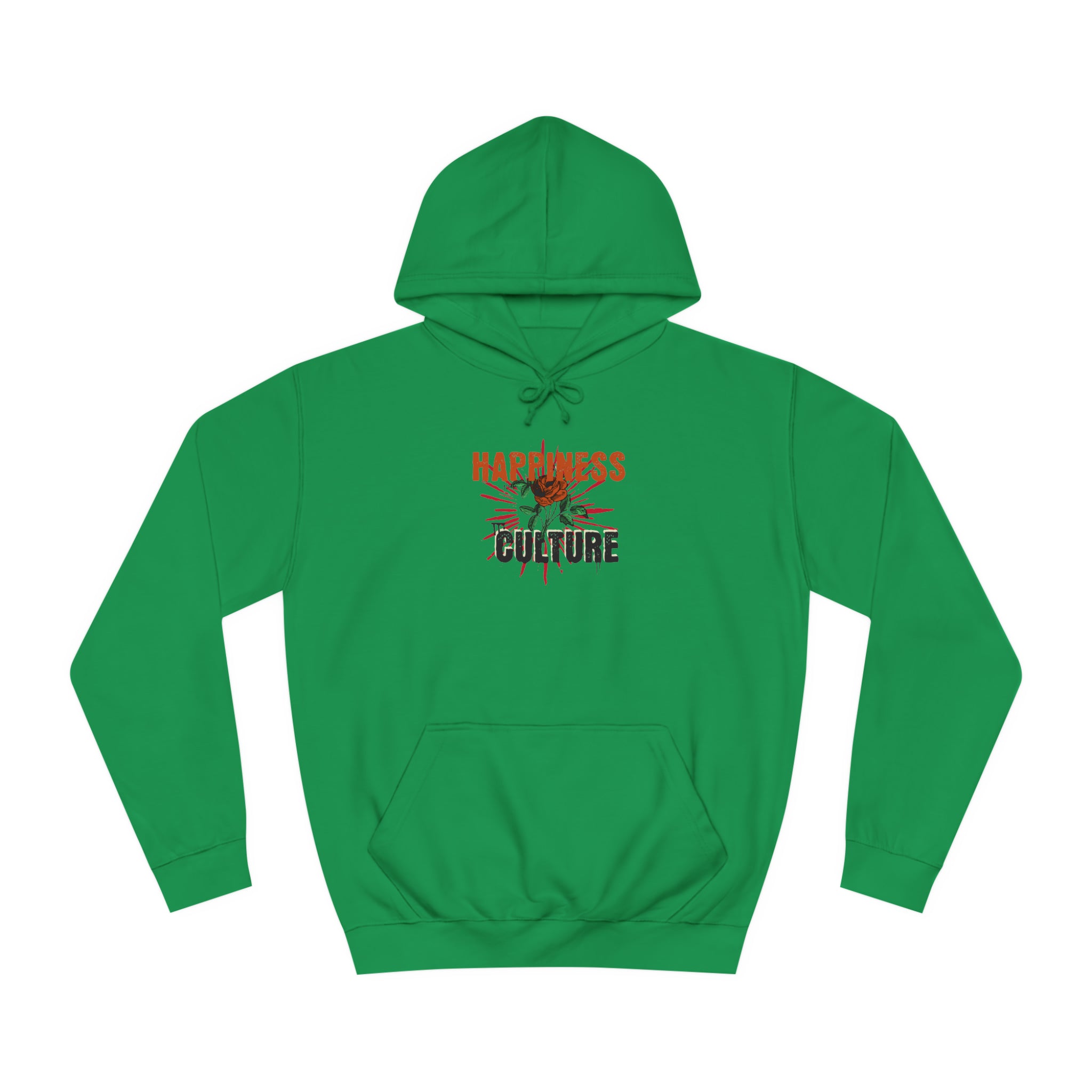 Unisex College Hoodie, Excellent Design, Happiness Culture
