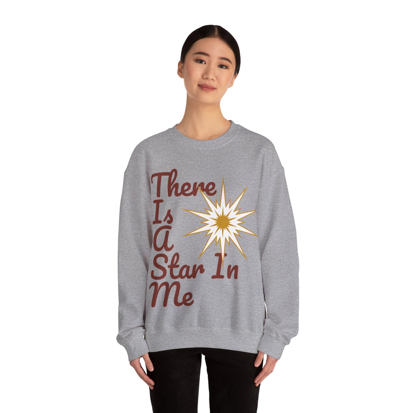Pleasant-Comfort Unisex Heavy Blend™ Crewneck Sweatshirt(There Is A Star In Me), Men and Women wear,