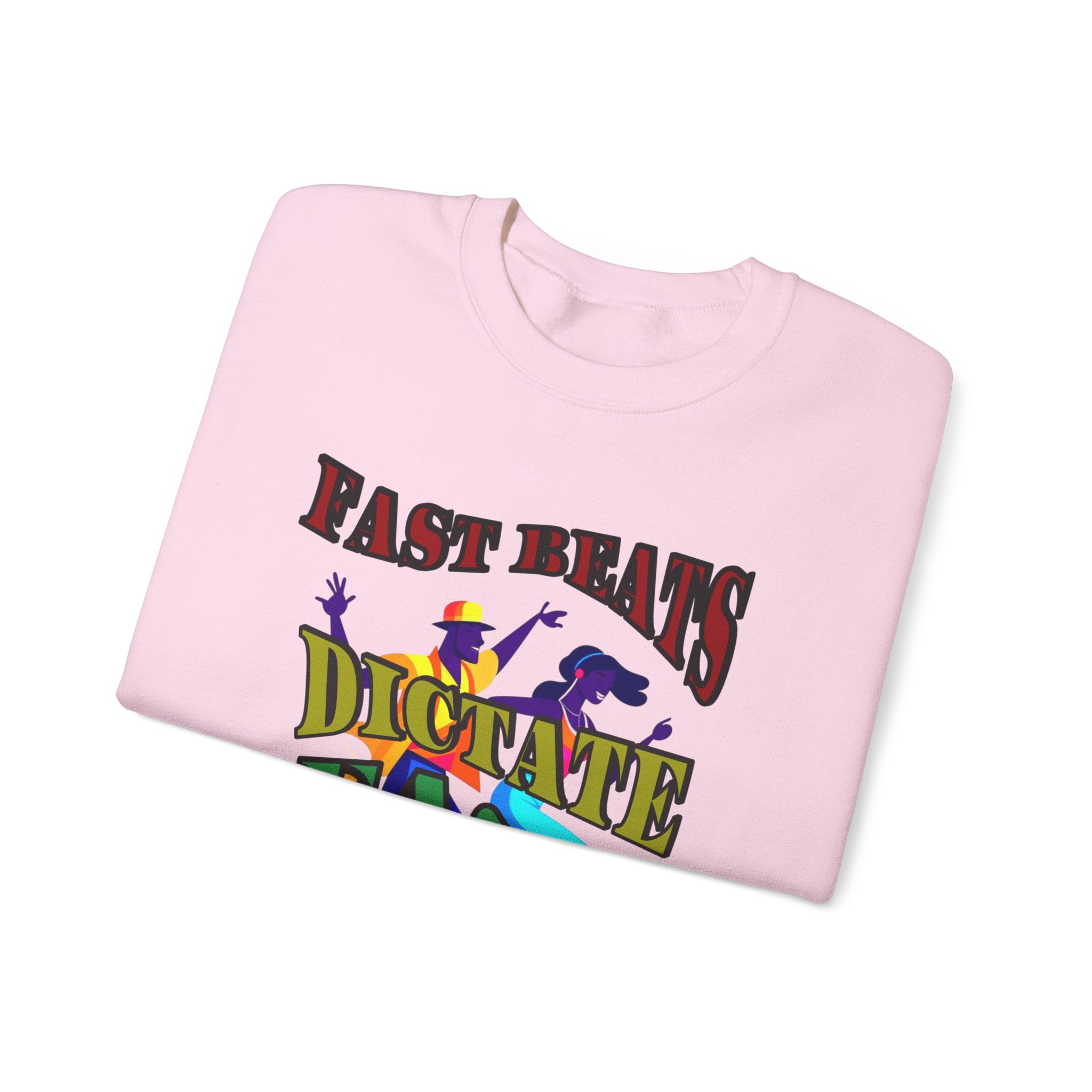 Clean-Cut Syle Unisex Heavy Blend™ Crewneck Sweatshirt (Fast Beats Dictate Fast Dance  Steps)