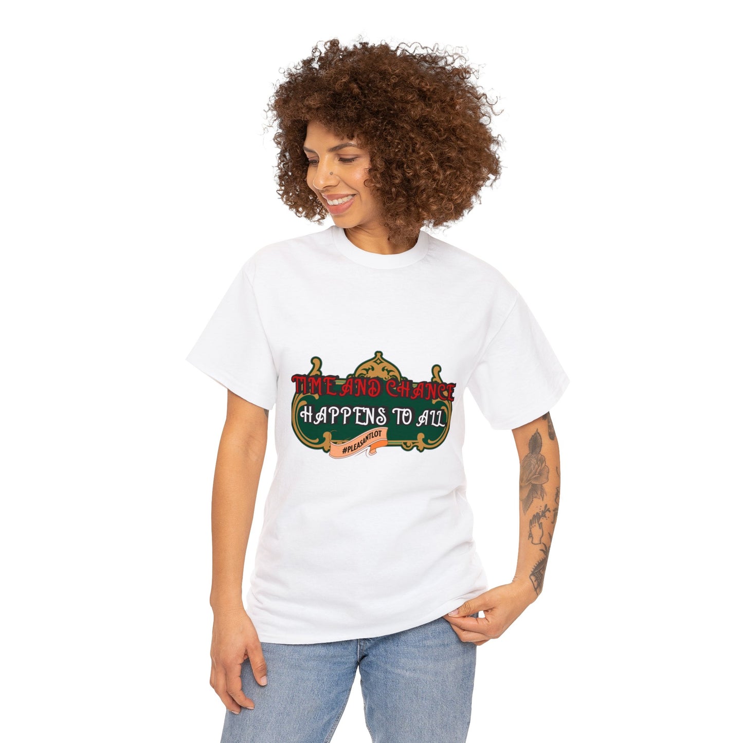 Timely Unisex Heavy Cotton T- Shirt, Men and Women Design Tee