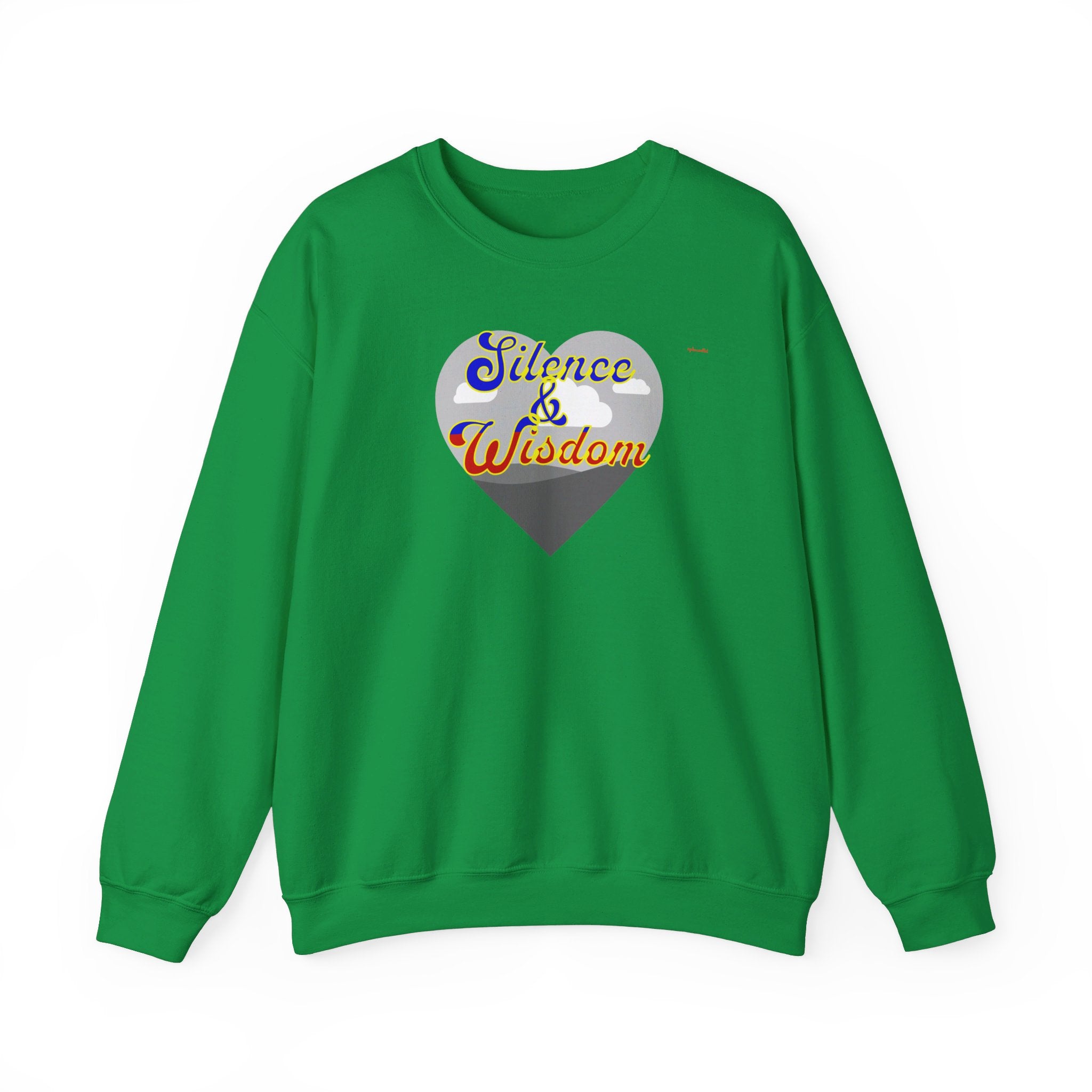 Silence & Wisdom Design Unisex Heavy Blend™ Crewneck Sweatshirt, Pleasantly Comfortable