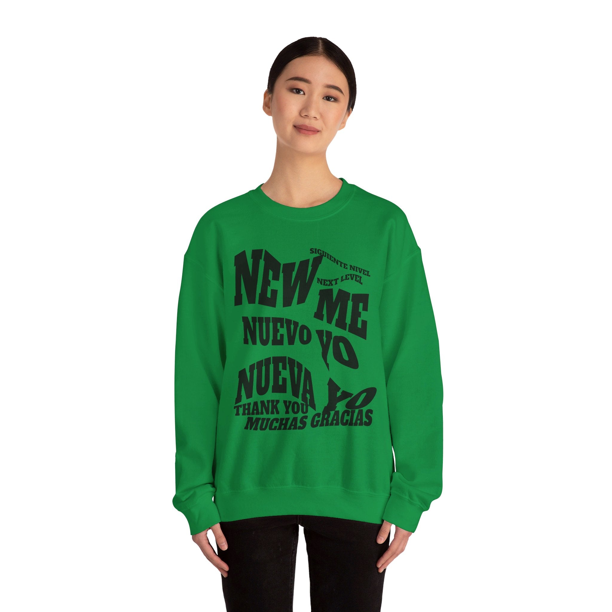 Unisex Heavy Blend™ Crewneck Sweatshirt, good design concept, New Me, Nuevo Yo, Nueva Yo