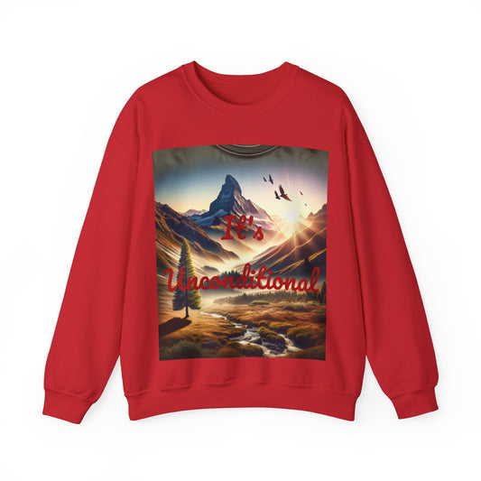 Nature View Design Unisex Heavy Blend™ Crewneck Sweatshirt (It's Unconditional)