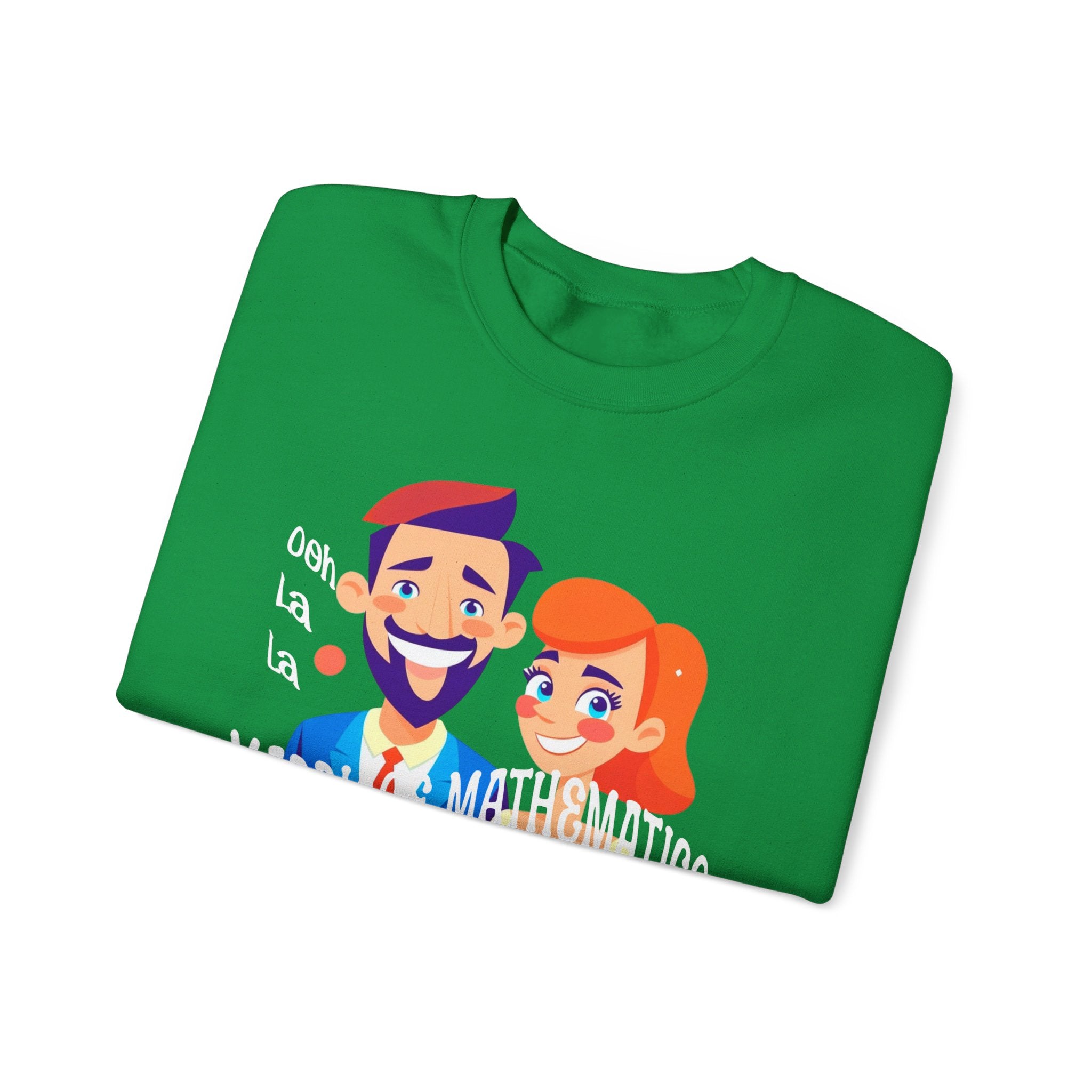 Happy mood Unisex Heavy Blend™ Crewneck Sweatshirt, Marriage Mathematics, 1 + 1 = 1