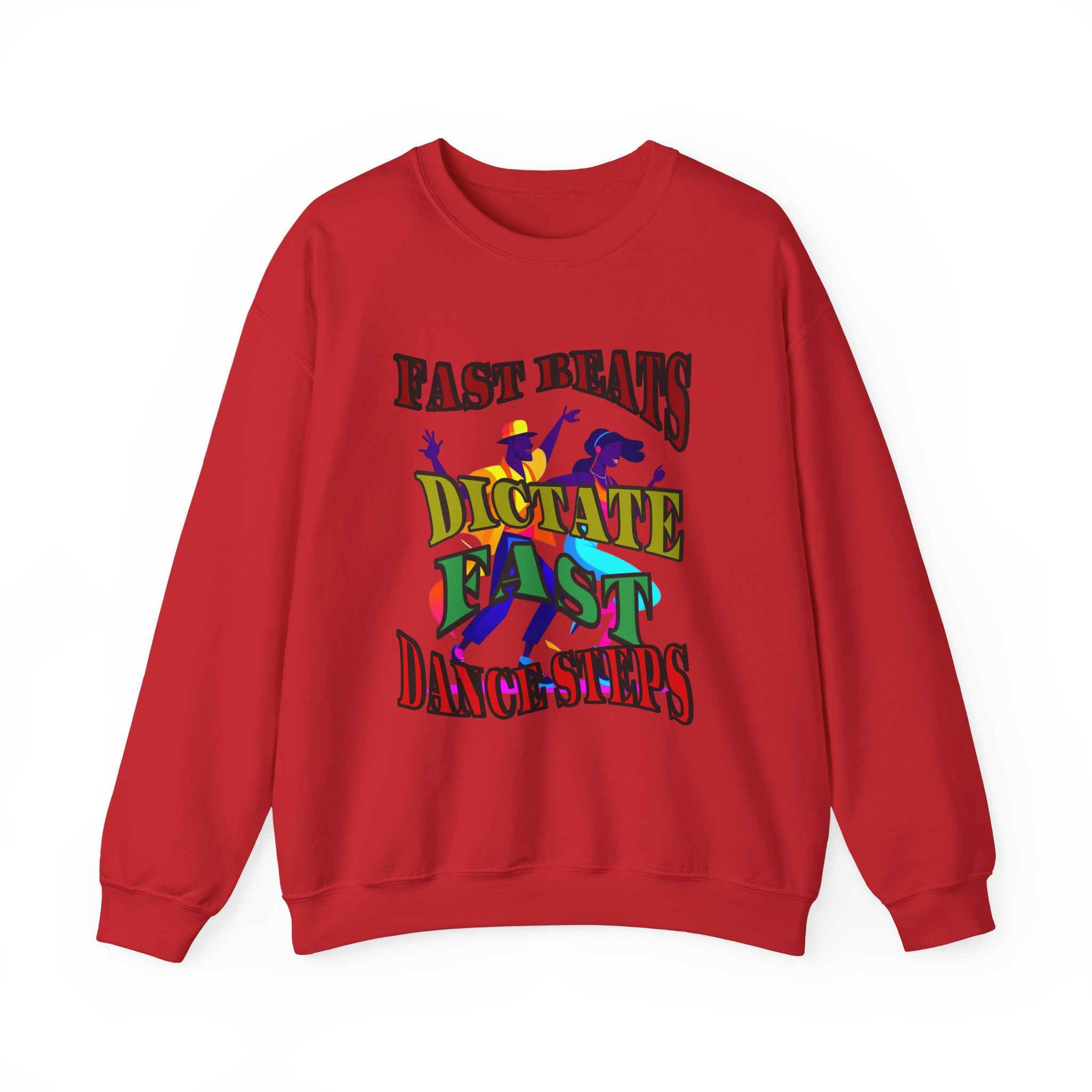 Clean-Cut Syle Unisex Heavy Blend™ Crewneck Sweatshirt (Fast Beats Dictate Fast Dance  Steps)