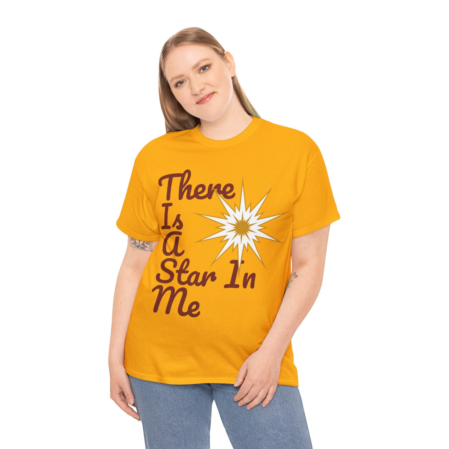 Star Unisex Heavy Cotton Tee  (There Is A Star In Me)