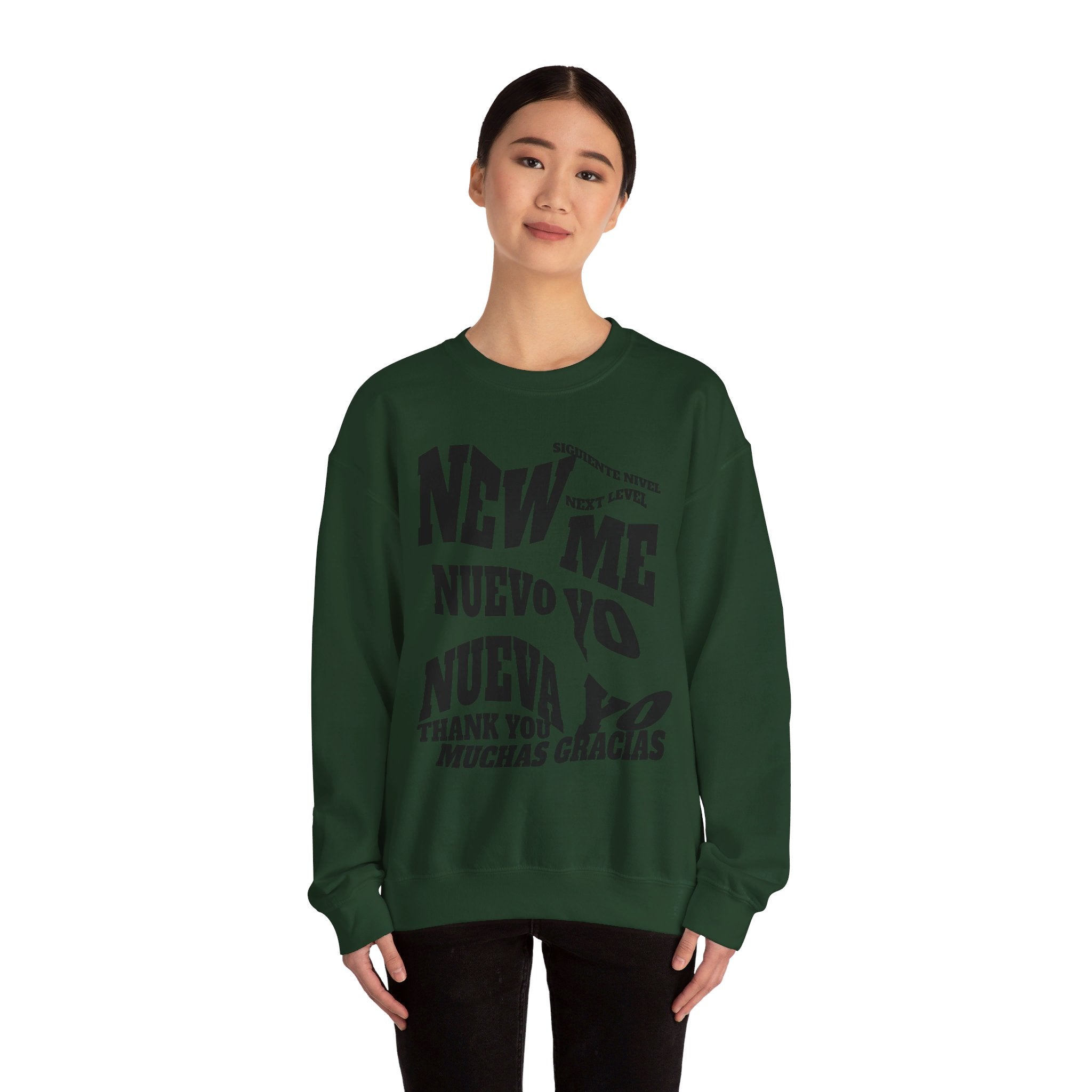 Unisex Heavy Blend™ Crewneck Sweatshirt, good design concept, New Me, Nuevo Yo, Nueva Yo