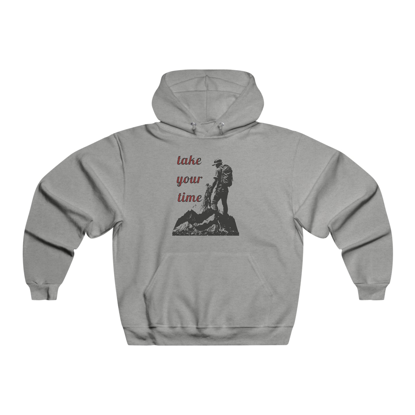 Men's NUBLEND® Hooded Sweatshirt (Take Your Time Abstract)