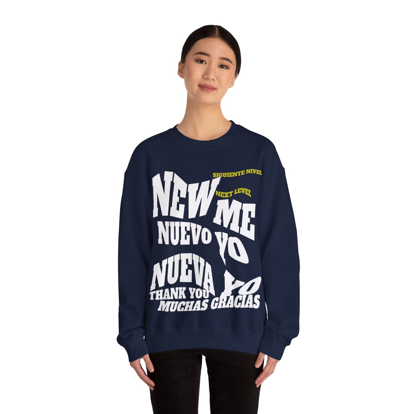 Unisex Heavy Blend™ Crewneck Sweatshirt New Me, Nuevo Yo, Nuevo Ya