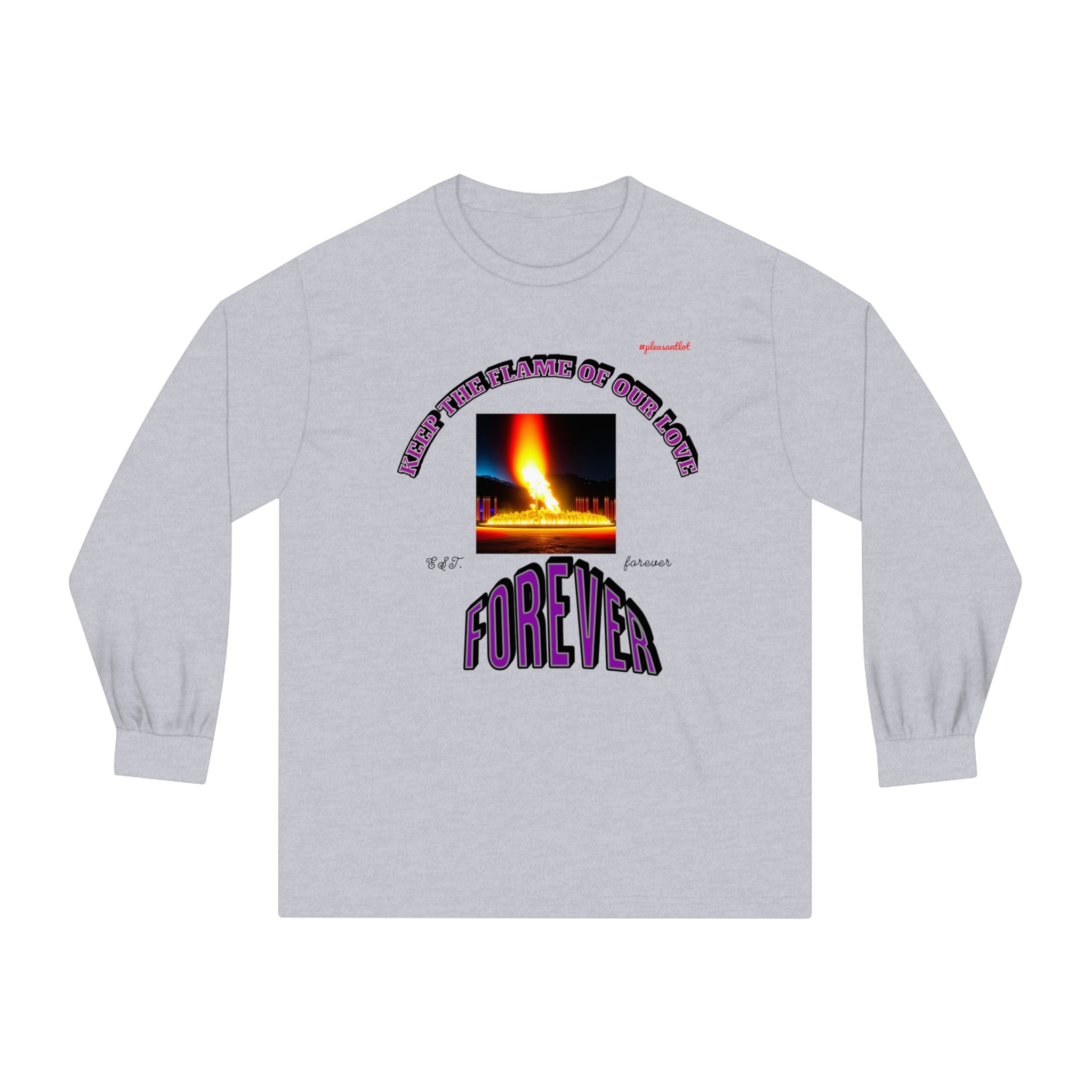Comfy Goal Unisex Classic Long Sleeve T-Shirt (Keep The Flame Our Love Forever)