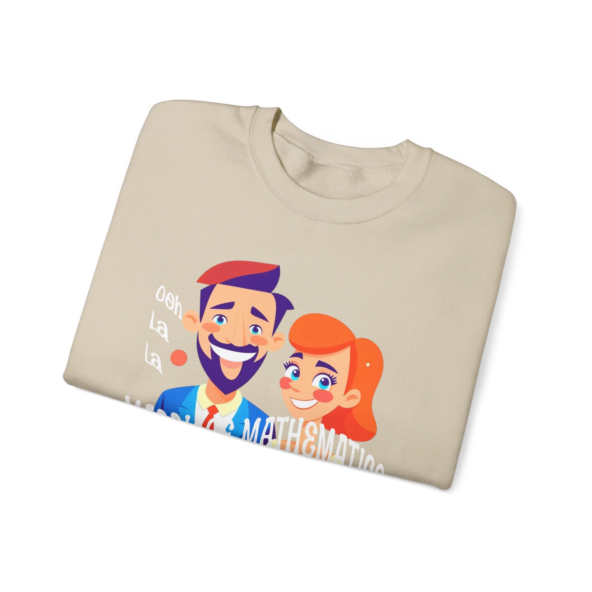 Happy mood Unisex Heavy Blend™ Crewneck Sweatshirt, Marriage Mathematics, 1 + 1 = 1
