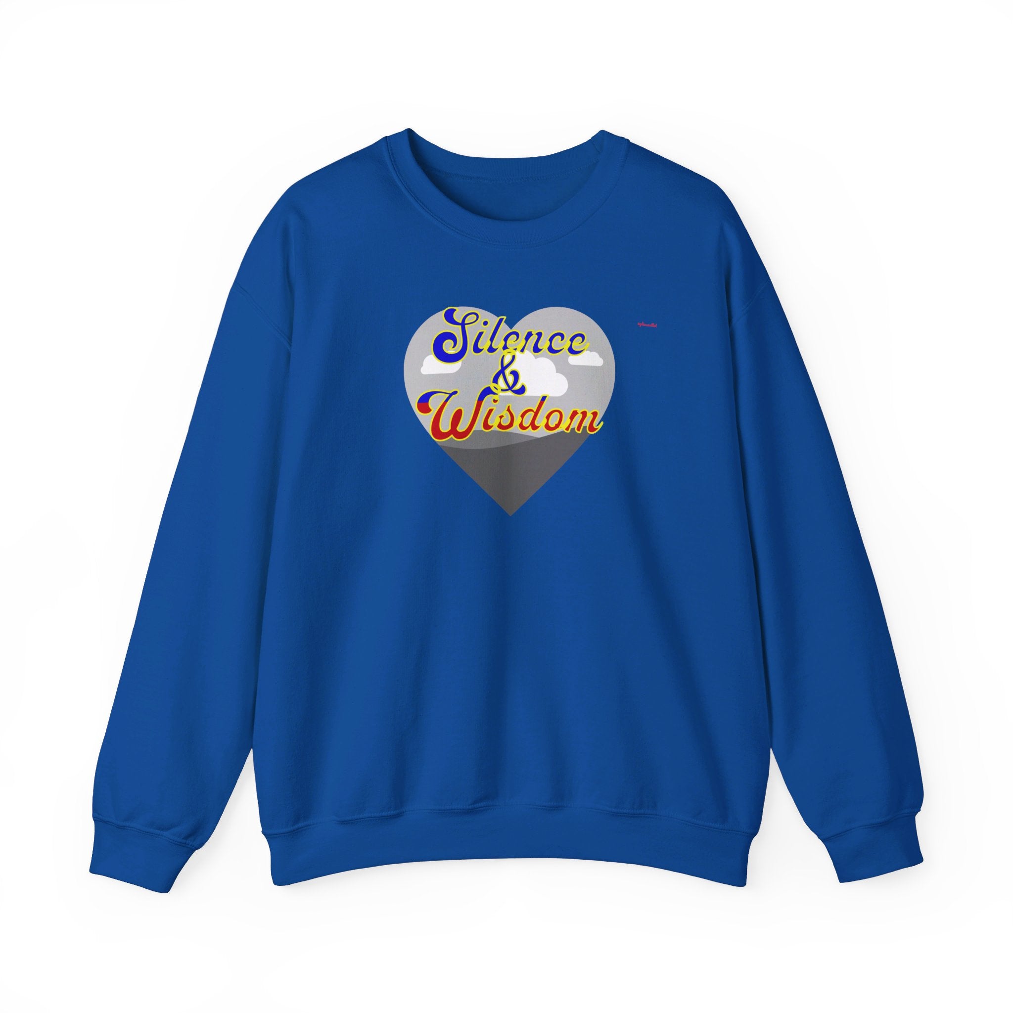 Silence & Wisdom Design Unisex Heavy Blend™ Crewneck Sweatshirt, Pleasantly Comfortable