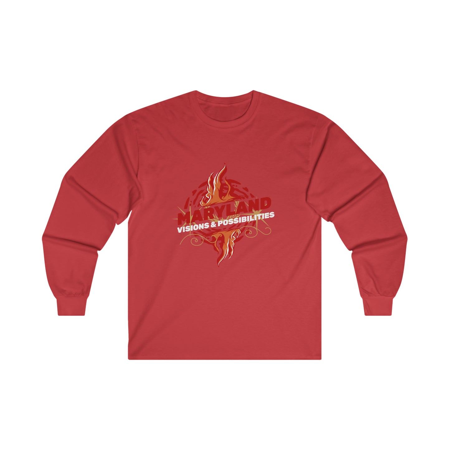 Maryland Unisex Ultra Cotton Long Sleeve Tee, maryland Men and Women Wear, Visions & Possibilities