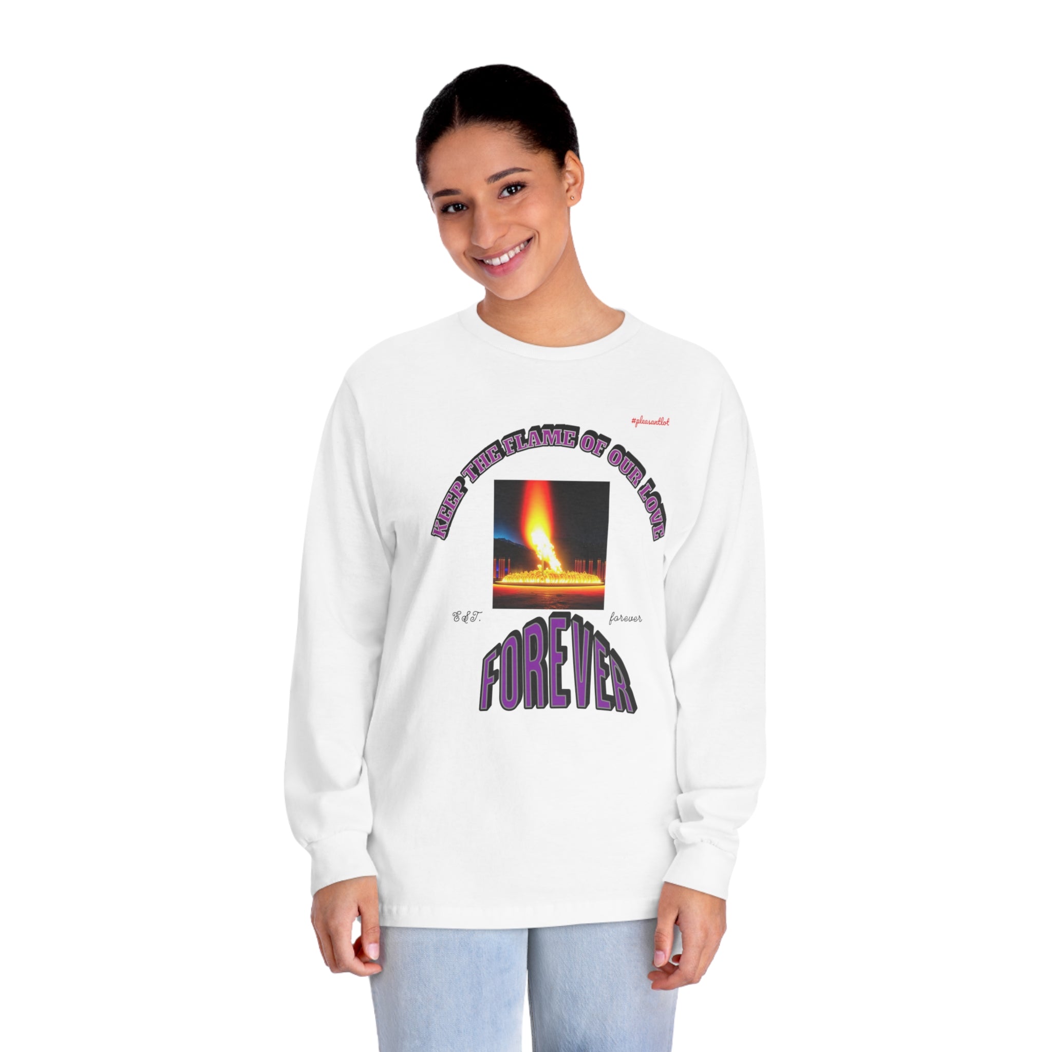 Comfy Goal Unisex Classic Long Sleeve T-Shirt (Keep The Flame Our Love Forever)