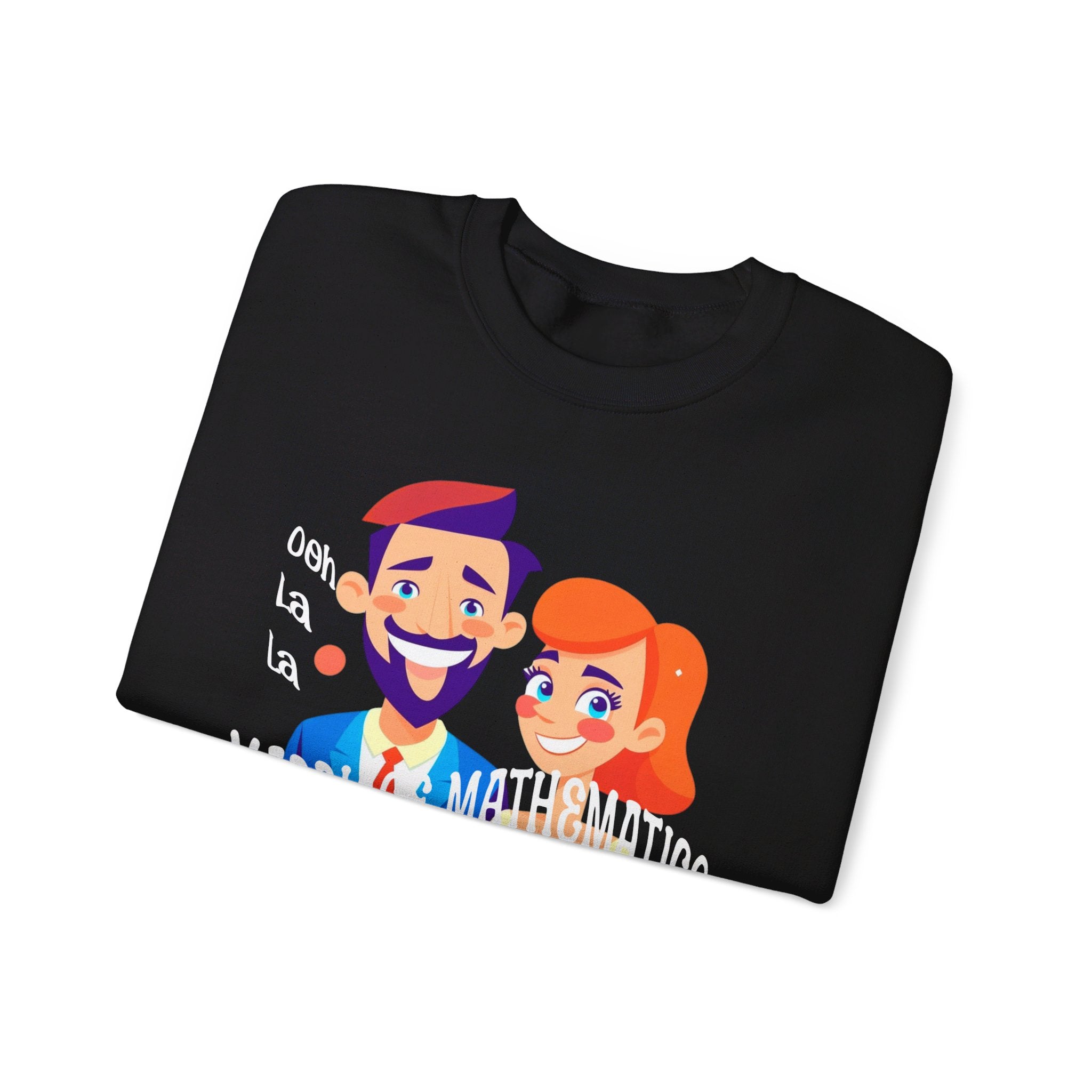 Happy mood Unisex Heavy Blend™ Crewneck Sweatshirt, Marriage Mathematics, 1 + 1 = 1