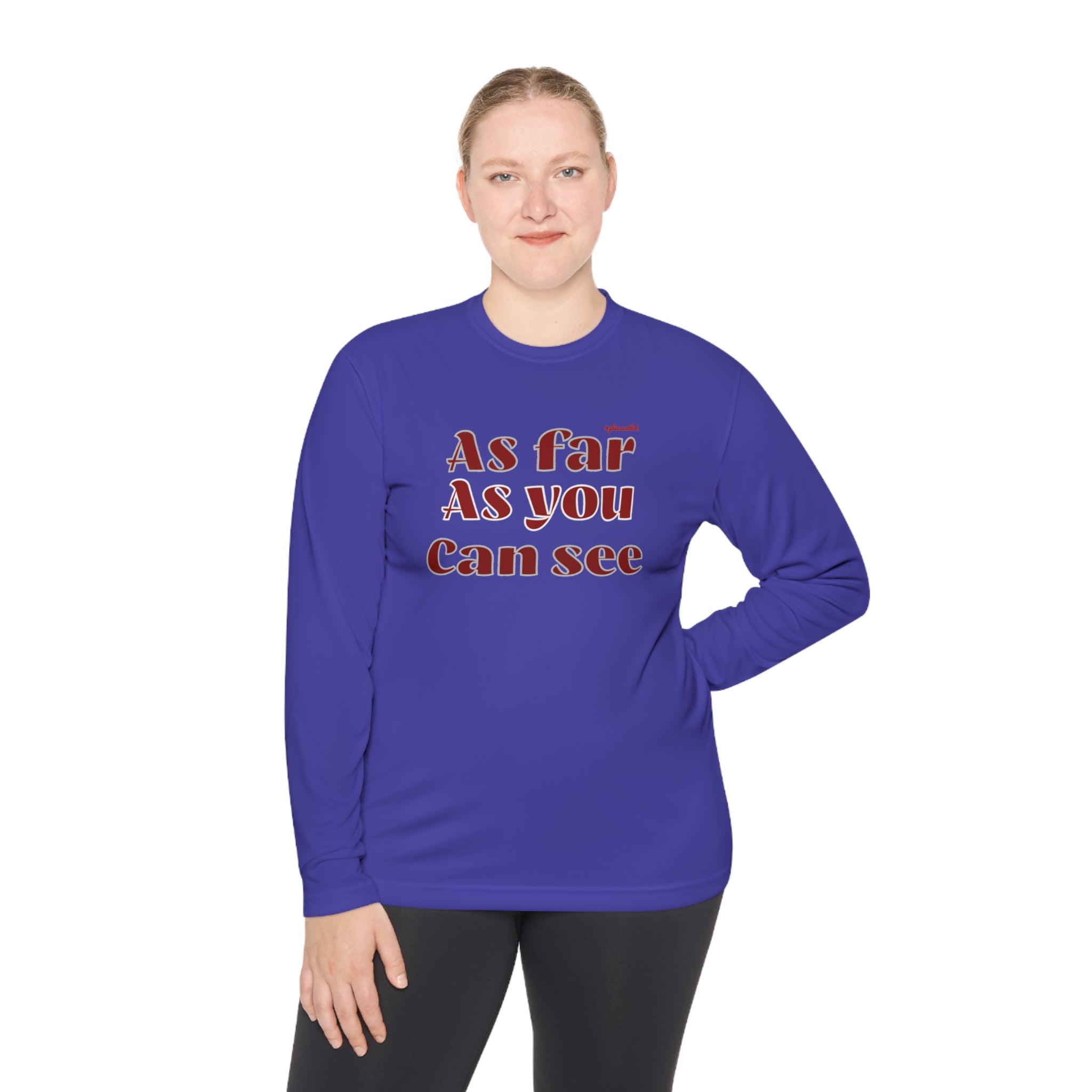Unisex Lightweight Long Sleeve Tee(As Far As You Can See)