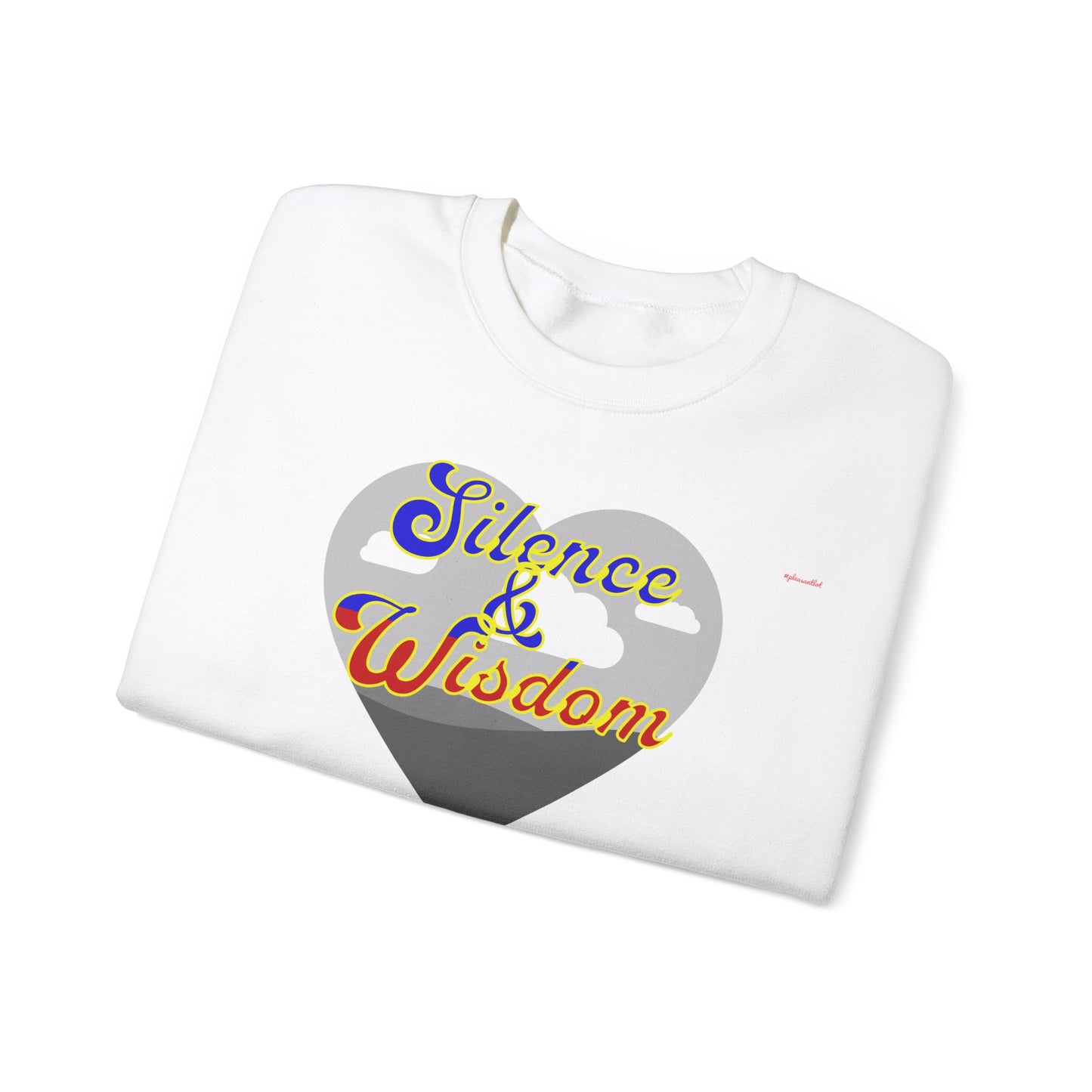 Silence & Wisdom Design Unisex Heavy Blend™ Crewneck Sweatshirt, Pleasantly Comfortable