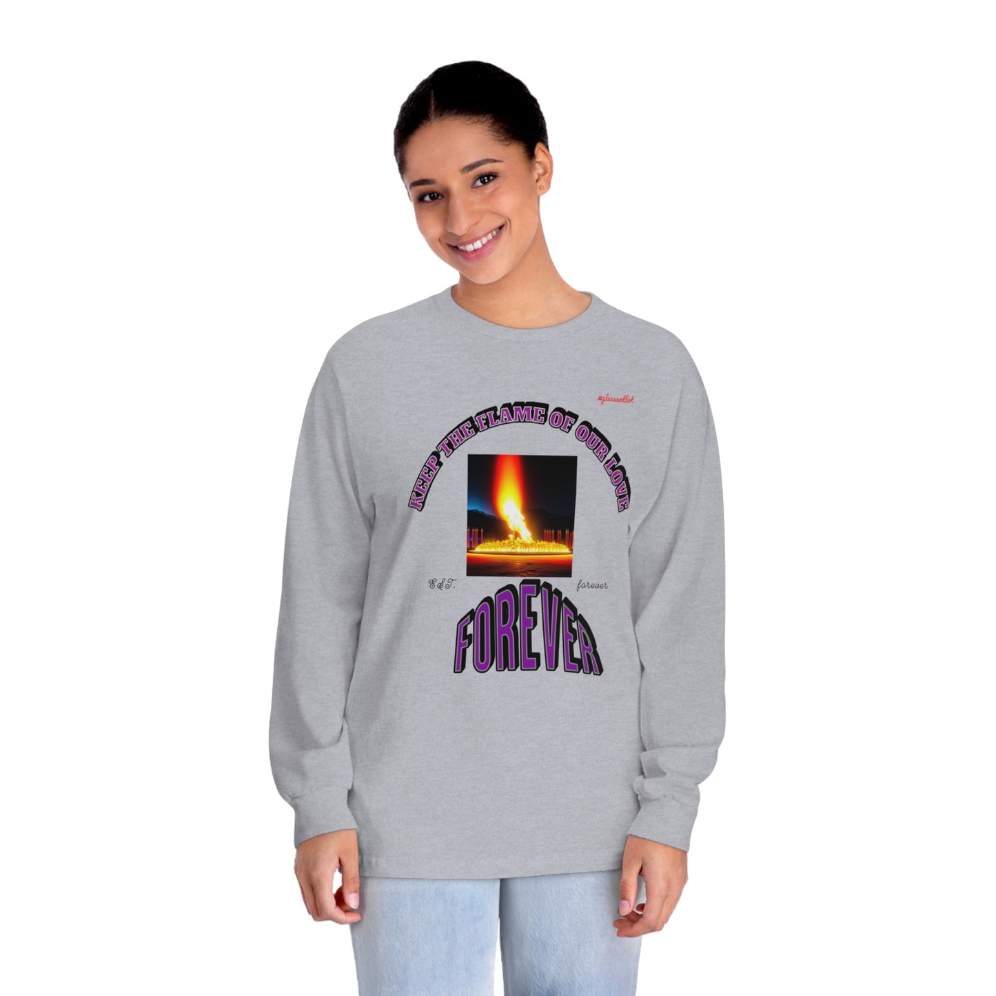 Comfy Goal Unisex Classic Long Sleeve T-Shirt (Keep The Flame Our Love Forever)