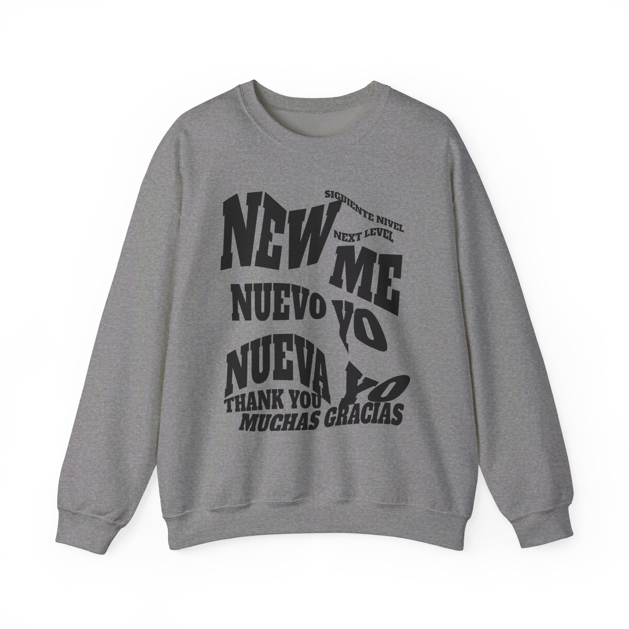 Unisex Heavy Blend™ Crewneck Sweatshirt, good design concept, New Me, Nuevo Yo, Nueva Yo
