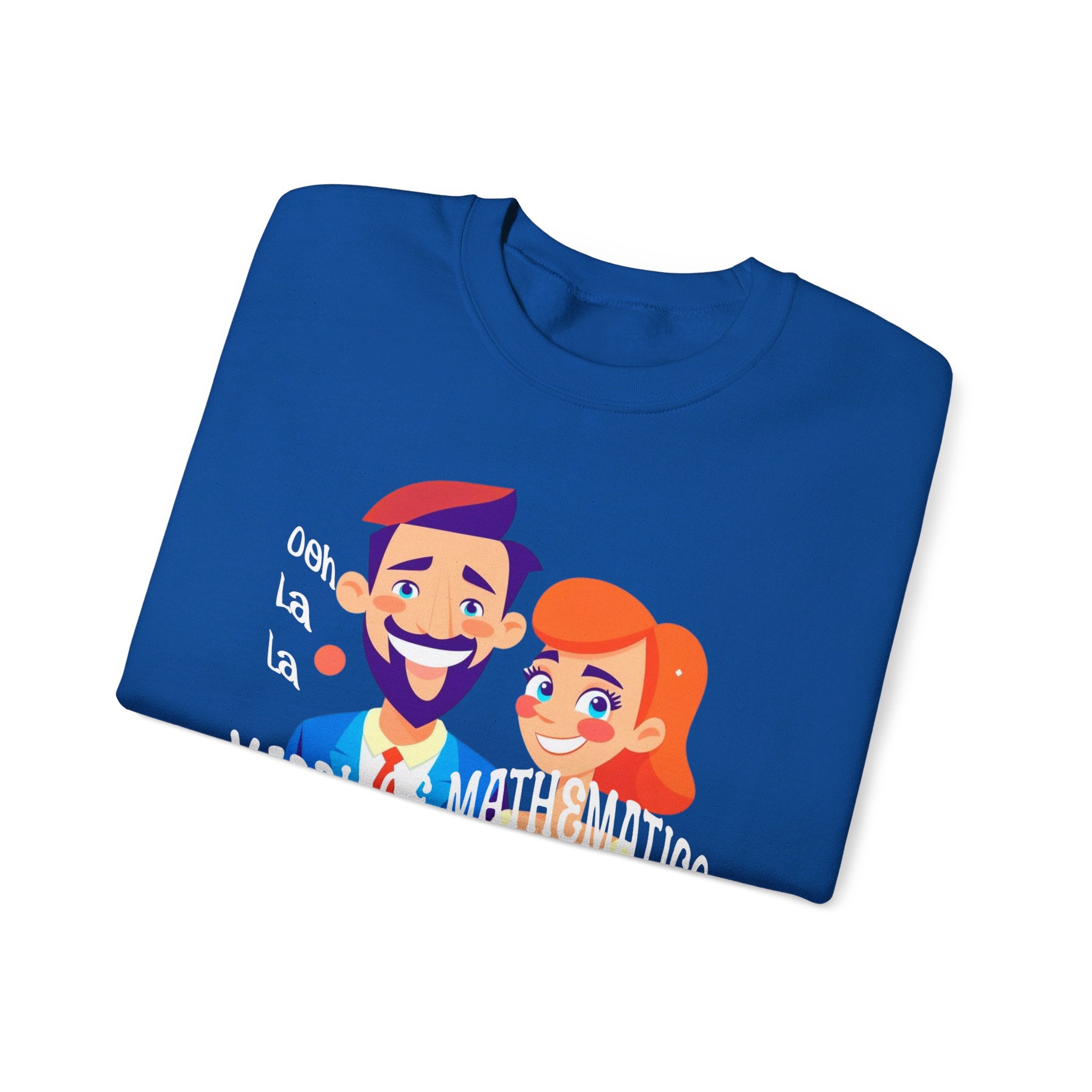Happy mood Unisex Heavy Blend™ Crewneck Sweatshirt, Marriage Mathematics, 1 + 1 = 1