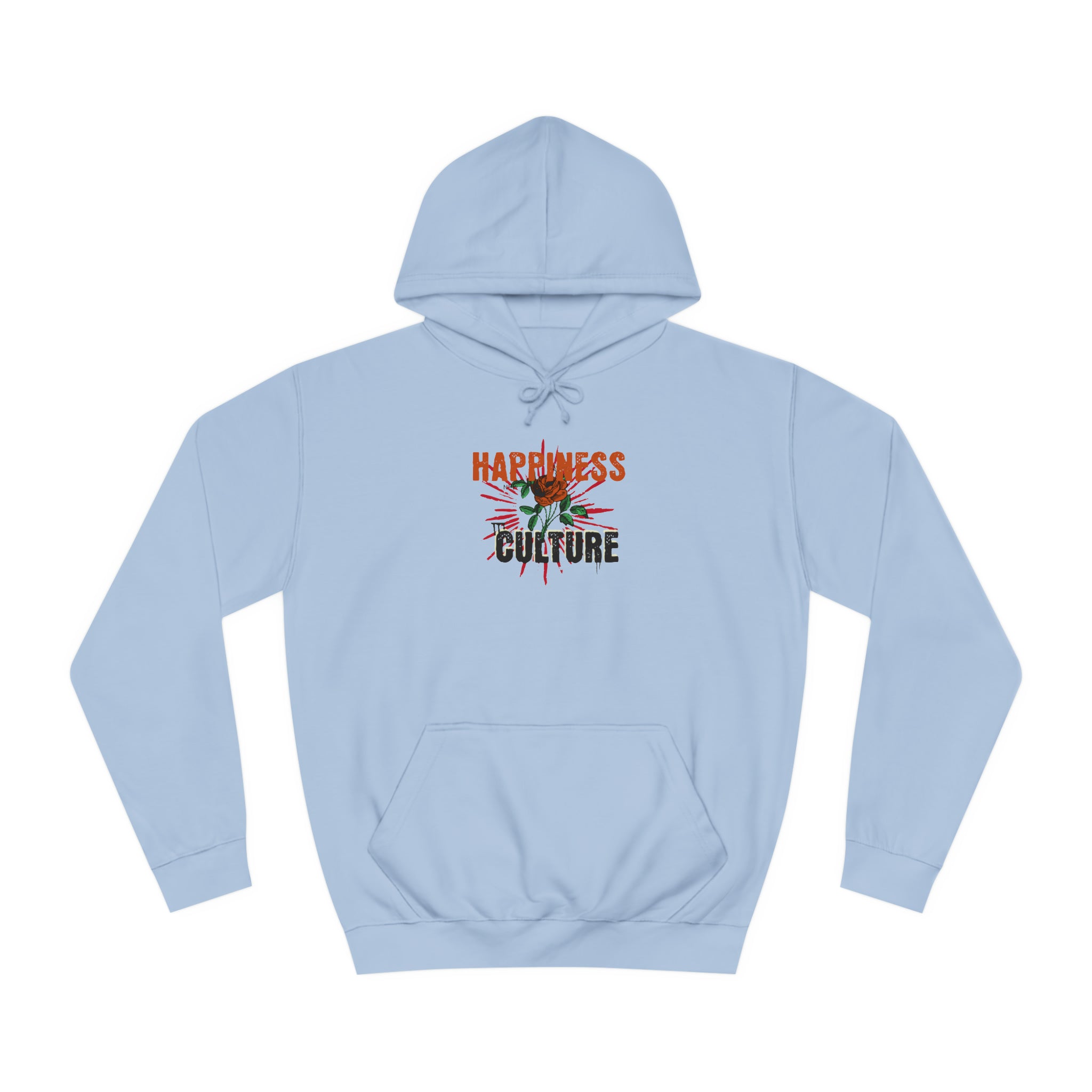 Unisex College Hoodie, Excellent Design, Happiness Culture