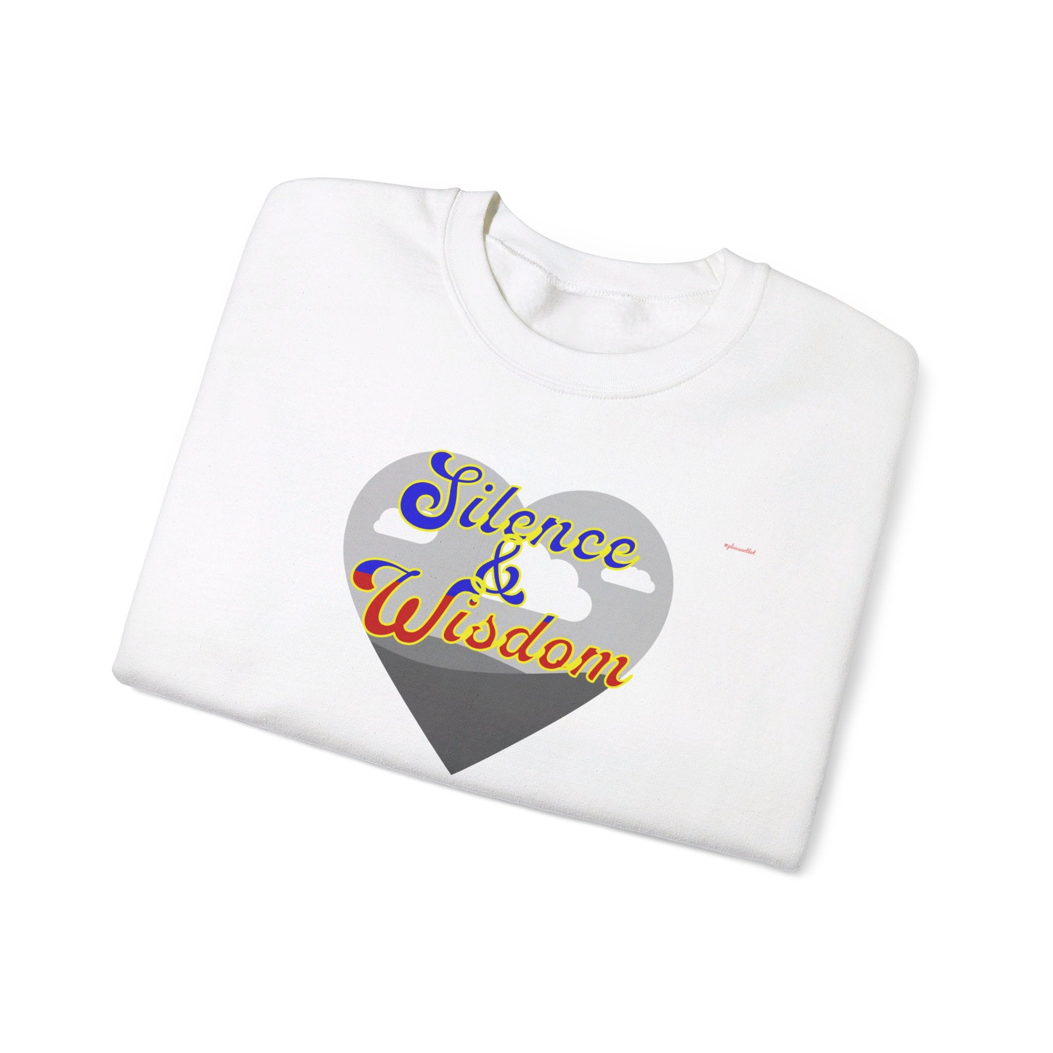 Silence & Wisdom Design Unisex Heavy Blend™ Crewneck Sweatshirt, Pleasantly Comfortable