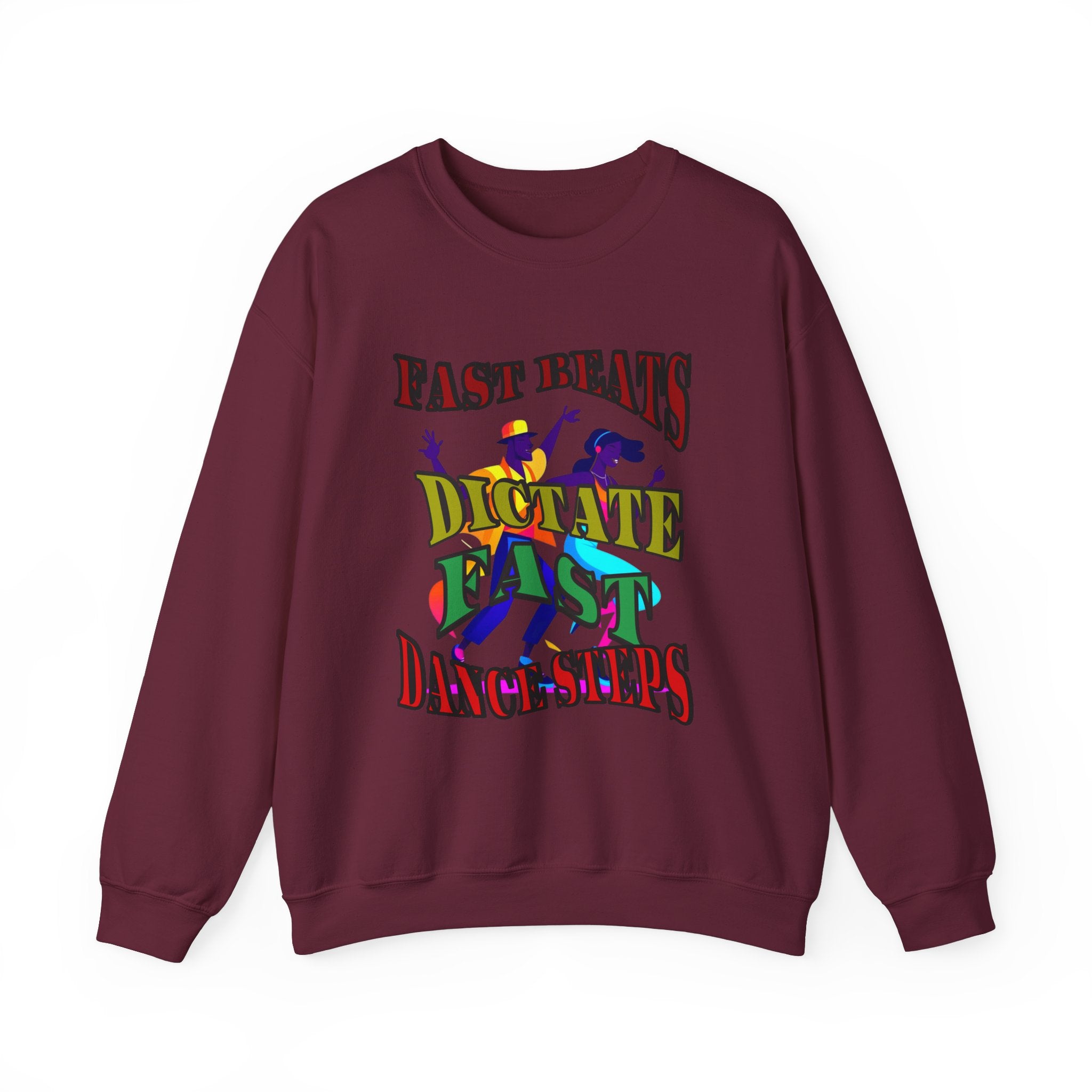 Clean-Cut Syle Unisex Heavy Blend™ Crewneck Sweatshirt (Fast Beats Dictate Fast Dance  Steps)