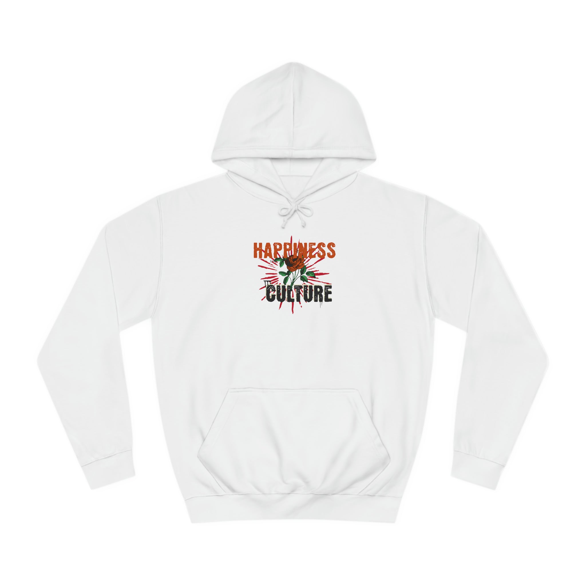 Unisex College Hoodie, Excellent Design, Happiness Culture