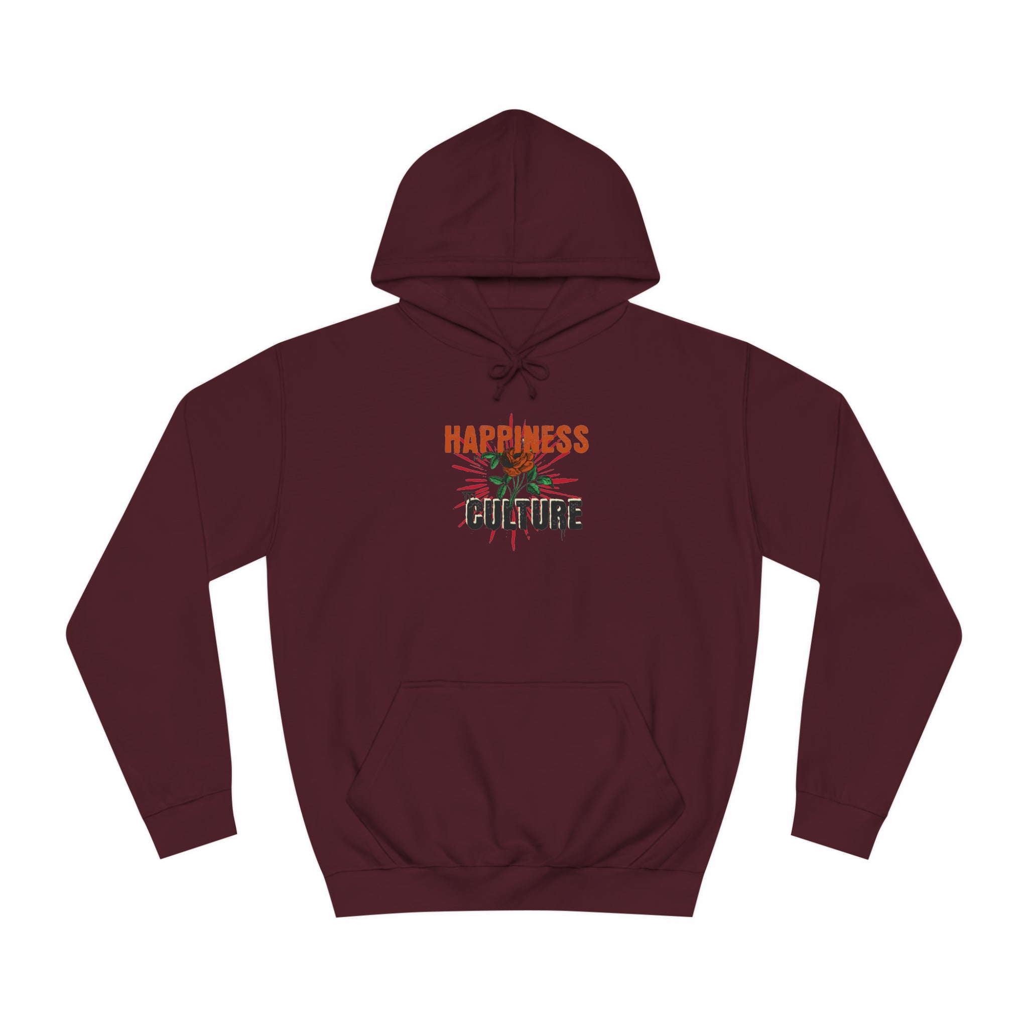 Unisex College Hoodie, Excellent Design, Happiness Culture