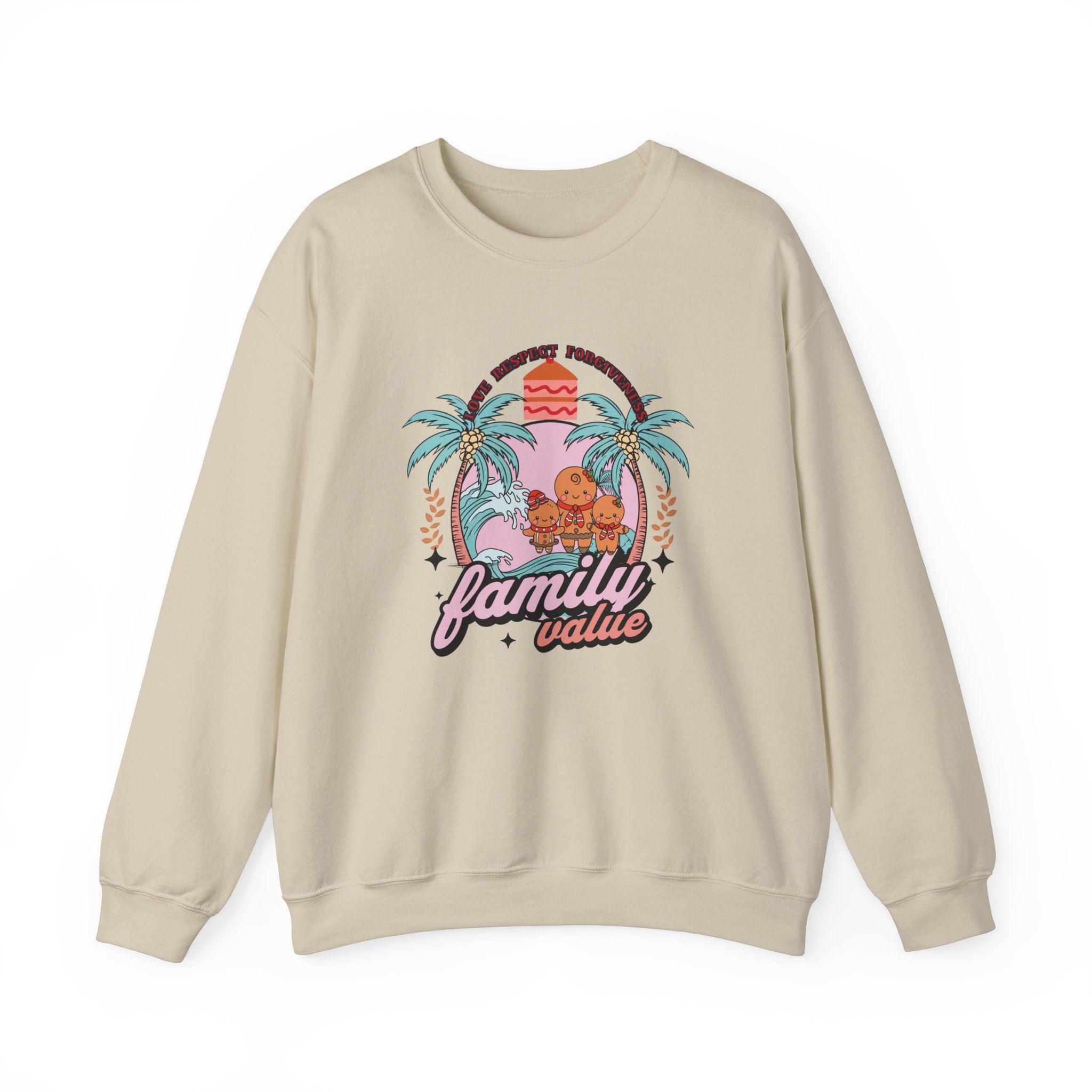 Family Value Unisex Heavy Blend™ Crewneck Sweatshirt-( Love, Respect, Forgiveness)