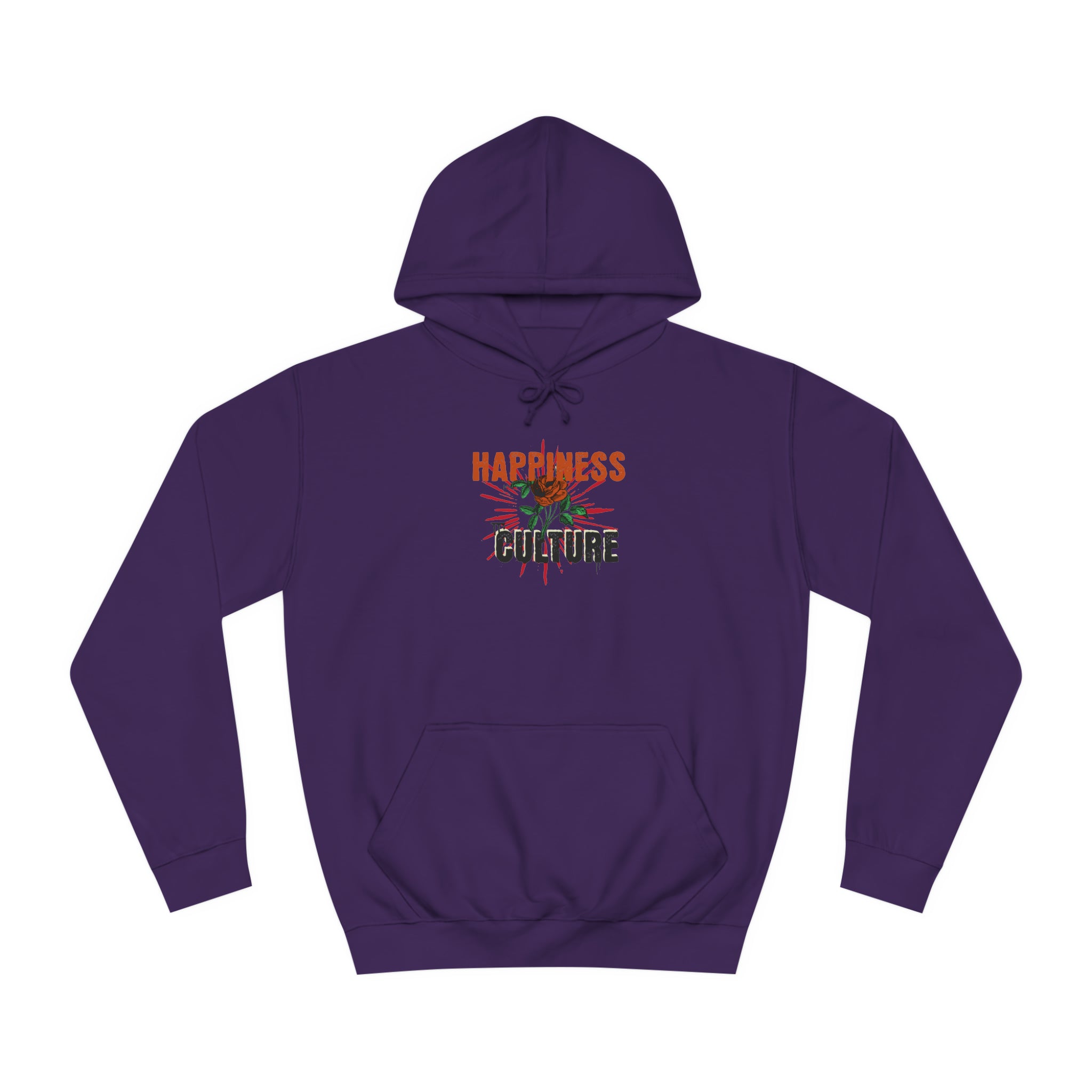 Unisex College Hoodie, Excellent Design, Happiness Culture