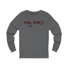 Easy Does It Unisex Jersey Long Sleeve Tee, #pleasantlot Design t-shirts