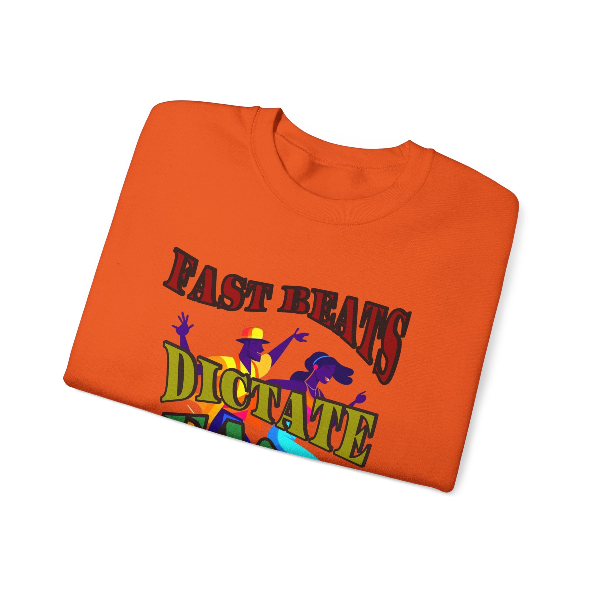Clean-Cut Syle Unisex Heavy Blend™ Crewneck Sweatshirt (Fast Beats Dictate Fast Dance  Steps)